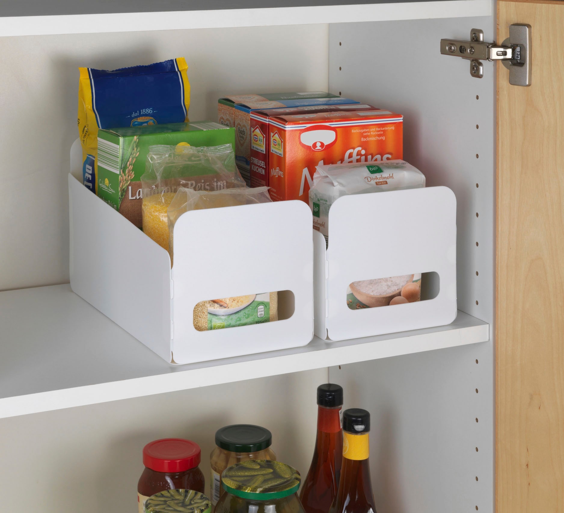 WENKO Organizer »Universal«, (Set, 6 St.), Aufbewahrungsboxen für Küche und Haushalt, faltbar, Kunststoff