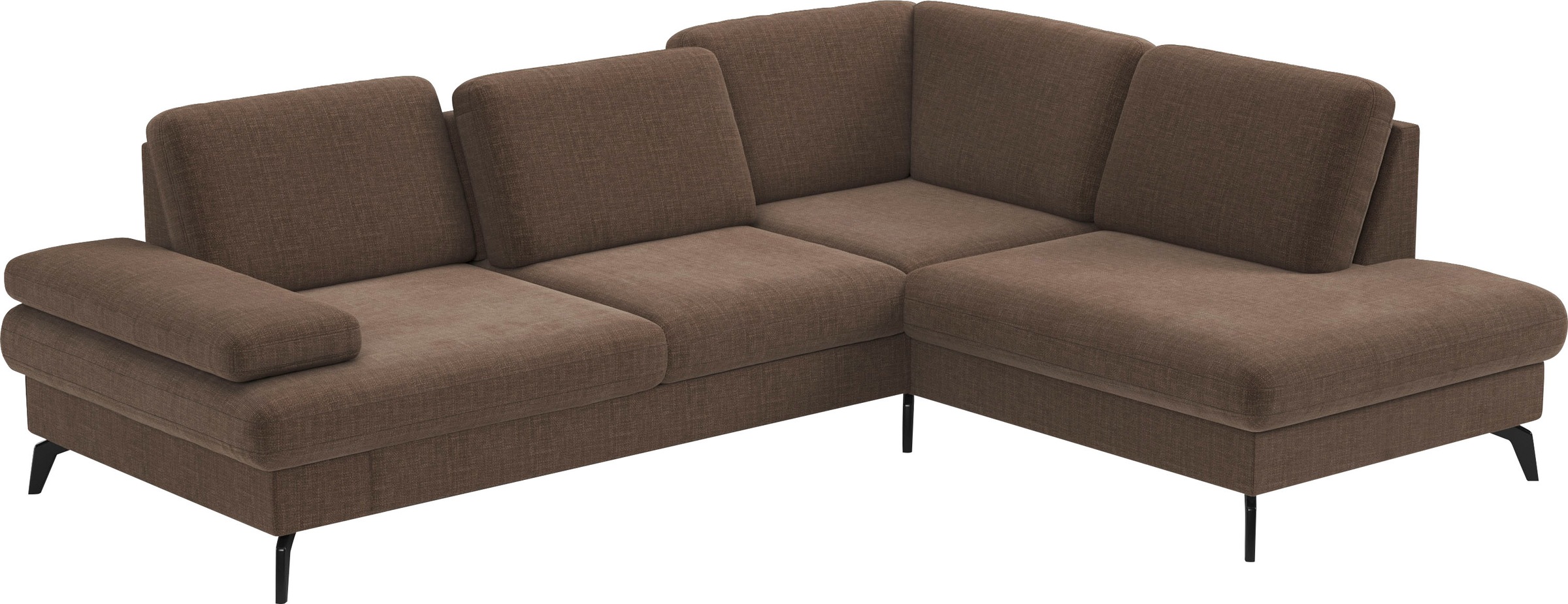 sit&more Ecksofa »Morris L-Form, inkl. Sitztiefenverstellung«, wahlweise mit Armteilverstellung, Bettfunktion & Bettkasten