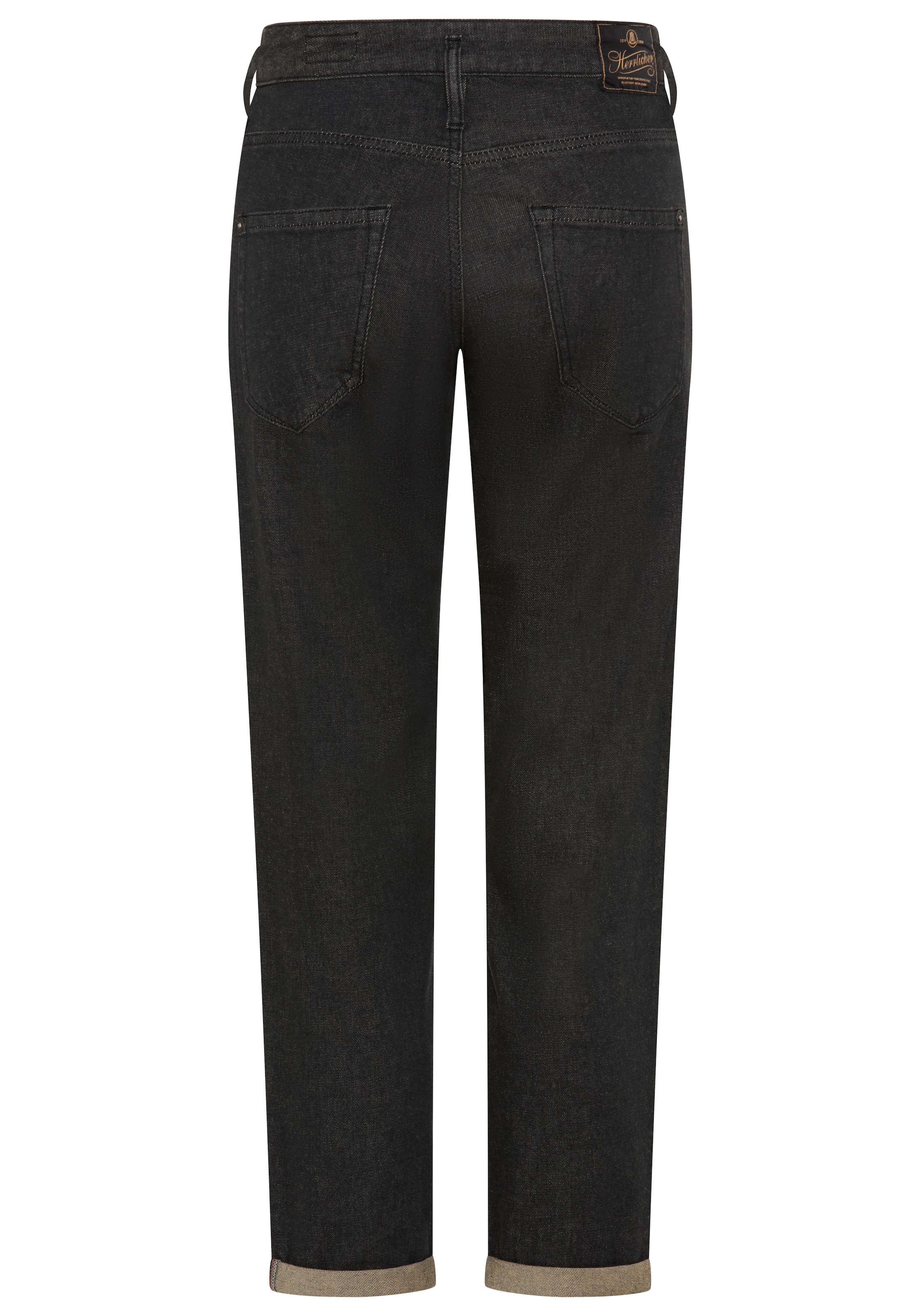 Herrlicher Boyfriend-Jeans »Shyra Tap Denim Grey Light Stretch« High Waist mit Umschlagsaum