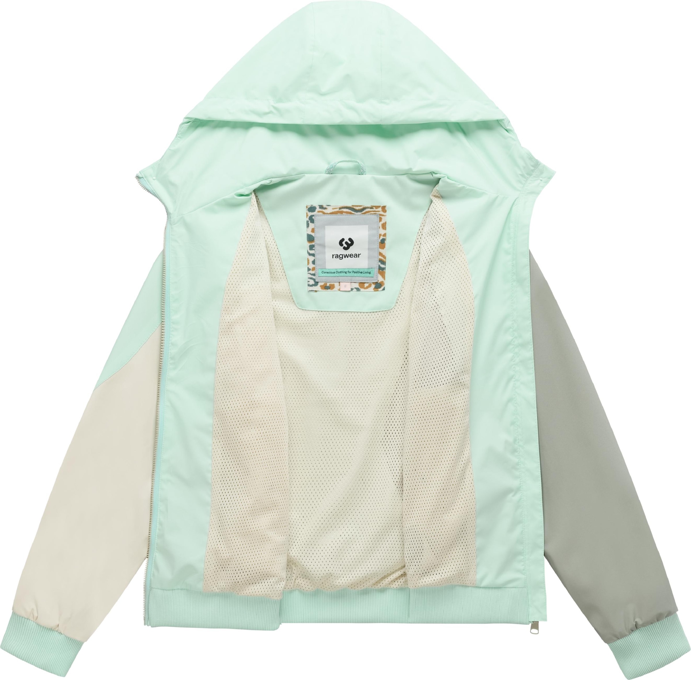 Ragwear Bomberjacke »Bomberjacke Oggie Block« mit Kapuze Damen Funktionsjacke mit Kapuze