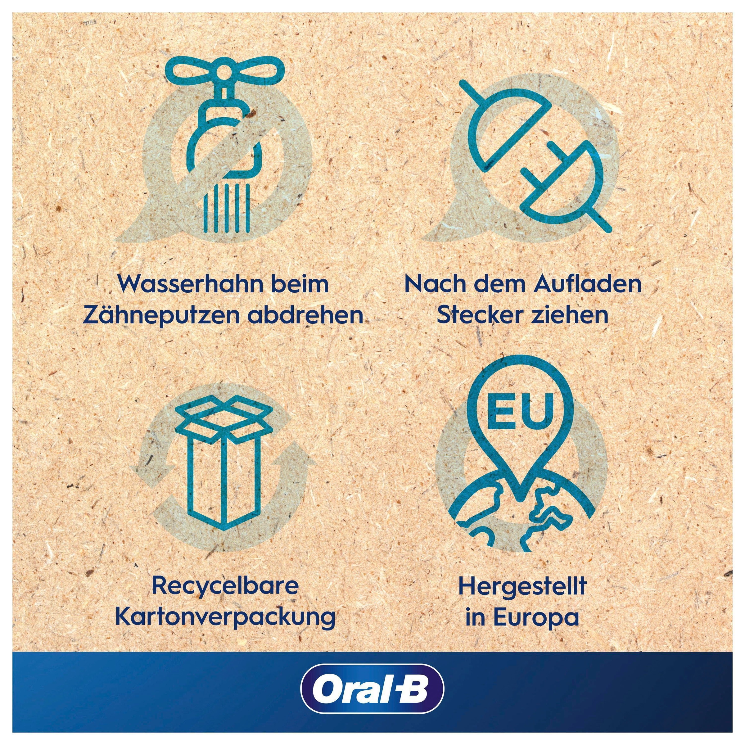 Oral-B Elektrische Zahnbürste »3 3000«, 2 St. Aufsteckbürsten, 3 Putzmodi