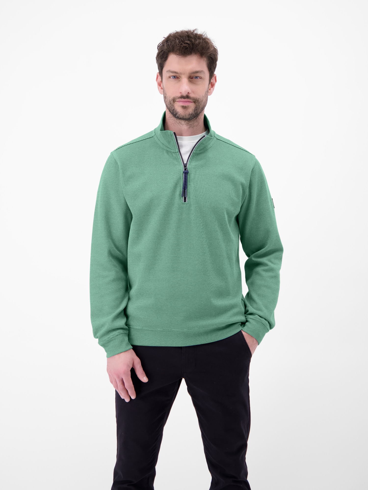 LERROS Sweatshirt »Troyer in Sweatqualität«
