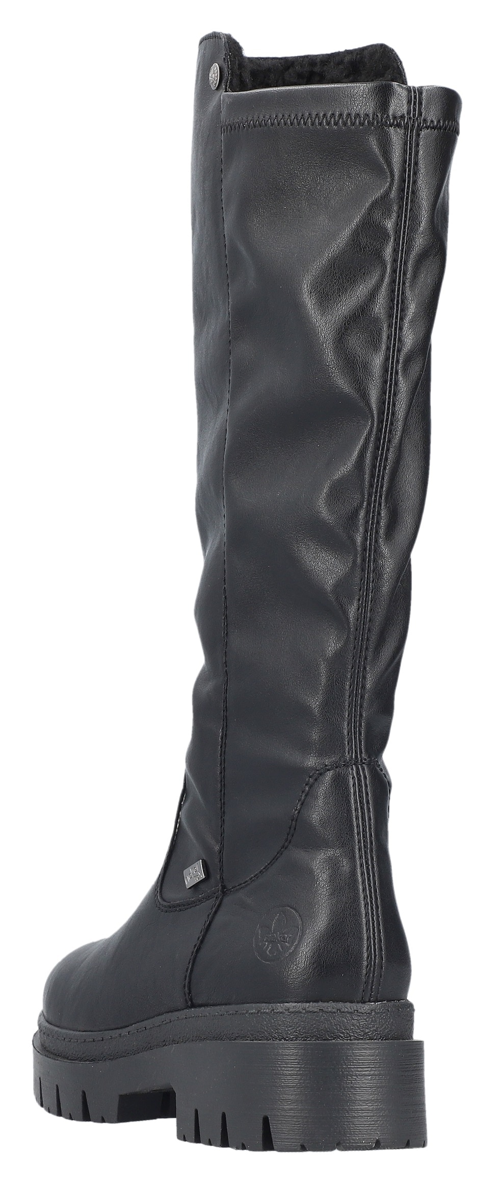 Rieker Winterstiefel  Langschaftstiefel, Plateaustiefel mit Stretch am Schaft, TEX-Membrane