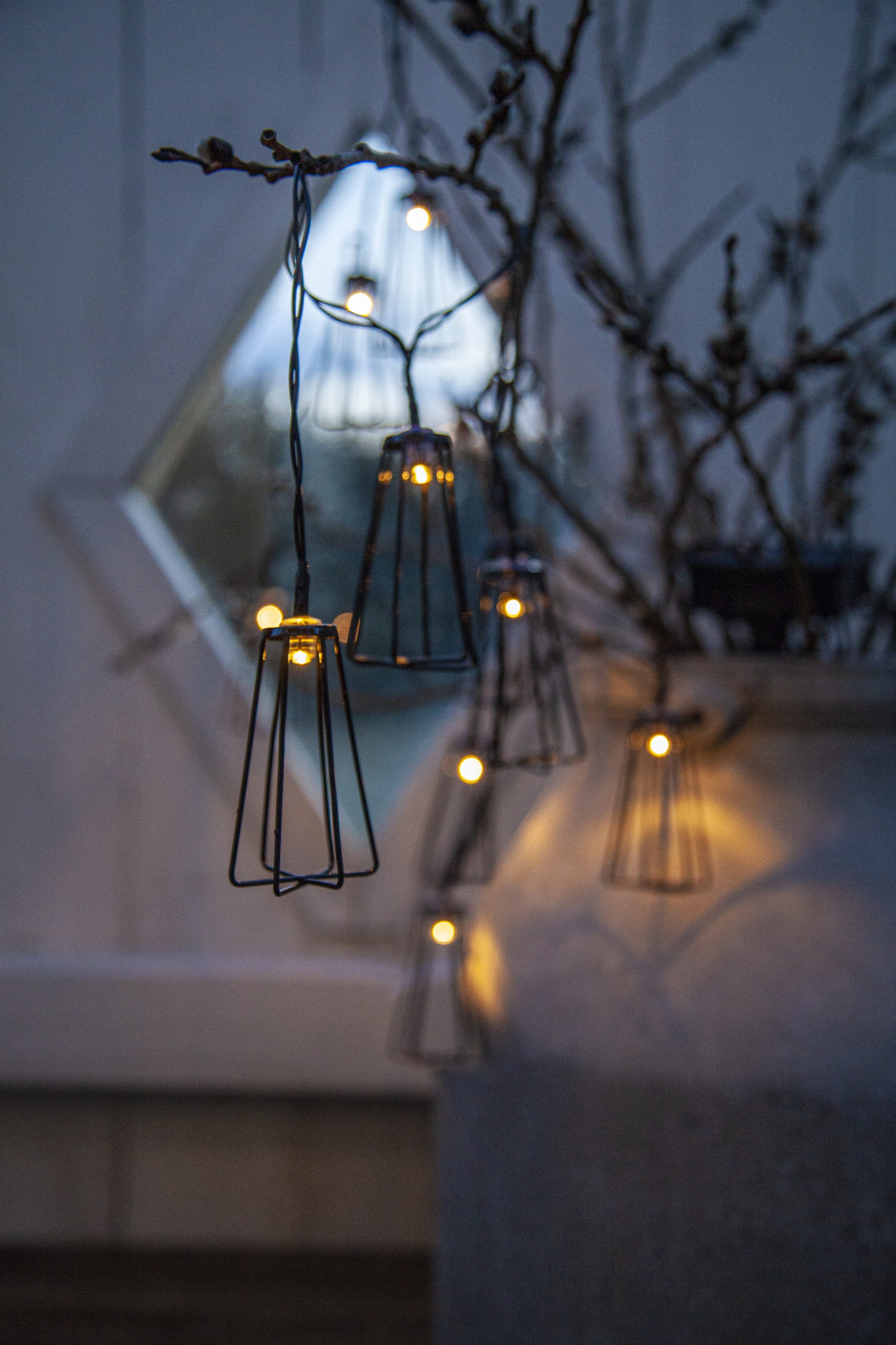 Parforce Traditional Hunting LED-Lichterkette »Eddy« 10 Stk.-flammig Metall, ca. 1,8 m + 2 m Zuleitung, Akku, outdoor, Vierfarb-Karton