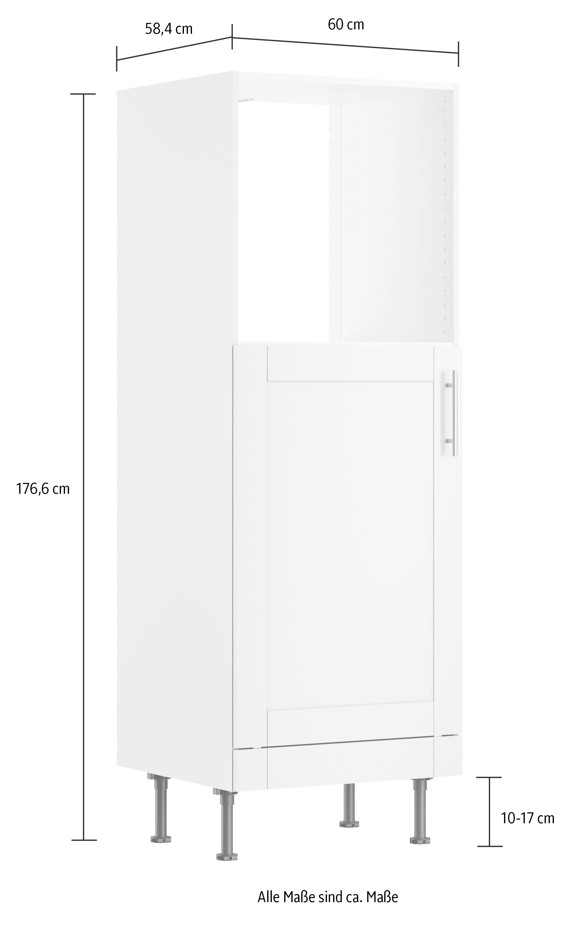 OPTIFIT Backofenumbauschrank »Ahus«, Breite 60 cm