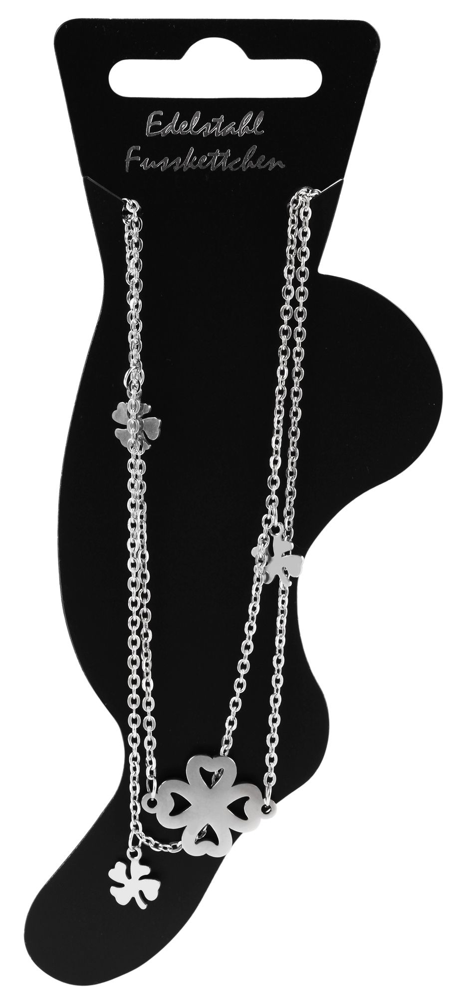 Adelia´s Fußkette »Edelstahl Fußkettchen Anker 26 cm + 5 cm«