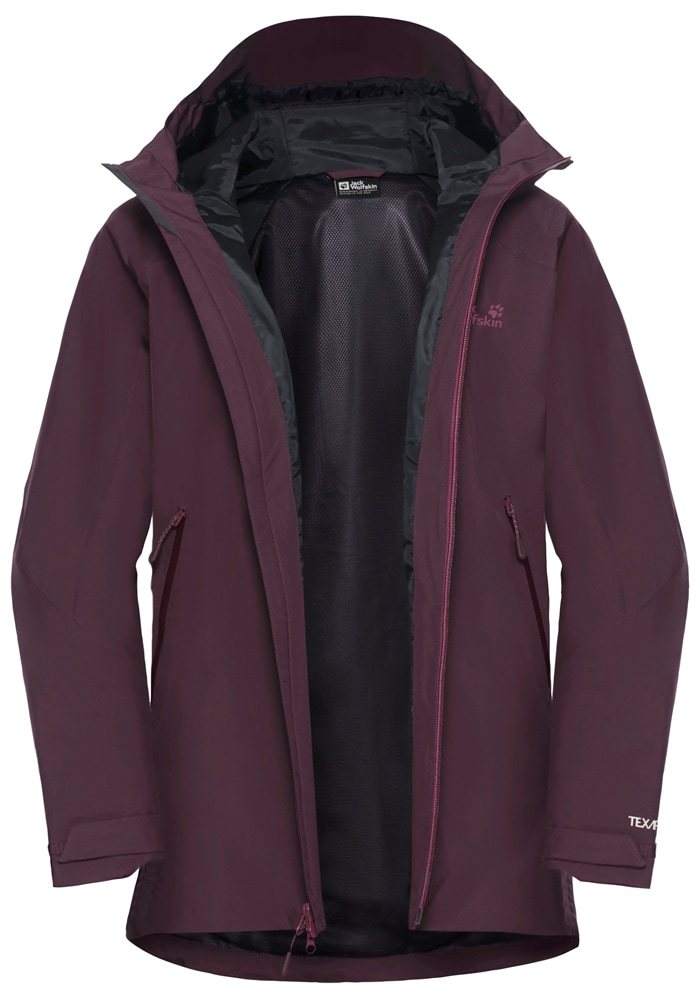 Jack Wolfskin Funktionsjacke »UNBOUND ADVENTURE 2L JKT W«, mit Kapuze