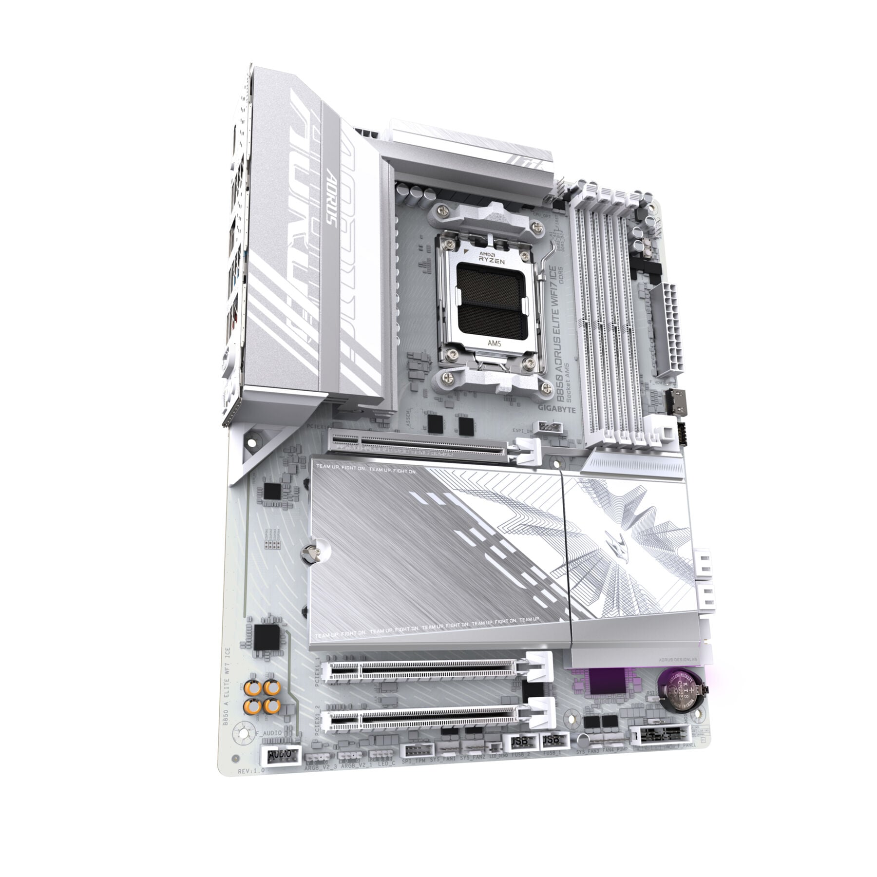 Gigabyte Mainboard »B850 AORUS ELITE WIFI7 ICE Motherboard - AMD Ryzen 9000 Serie CPUs, 12«