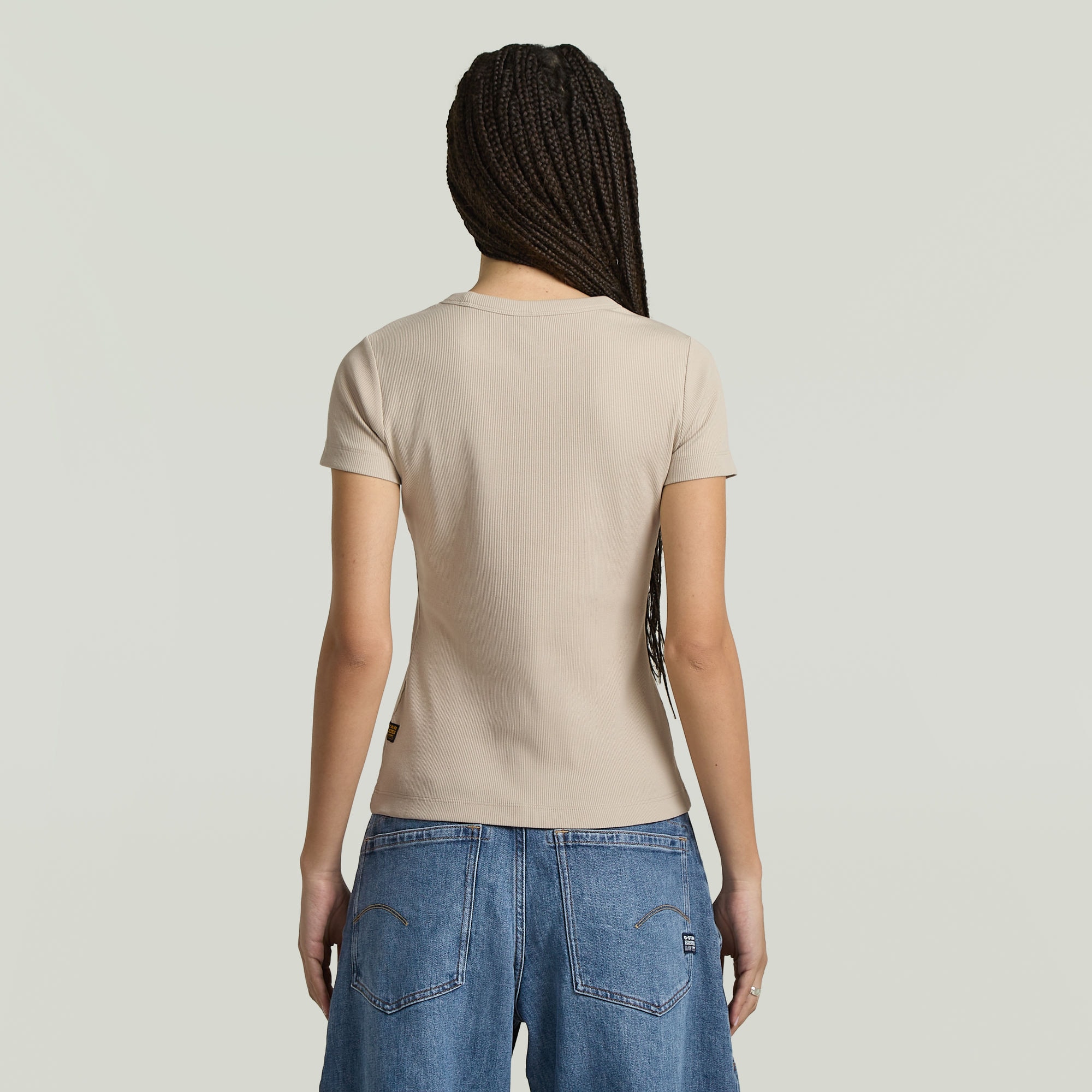 G-STAR T-Shirt »Rib Cap Sleeve«, aus Rippjersey