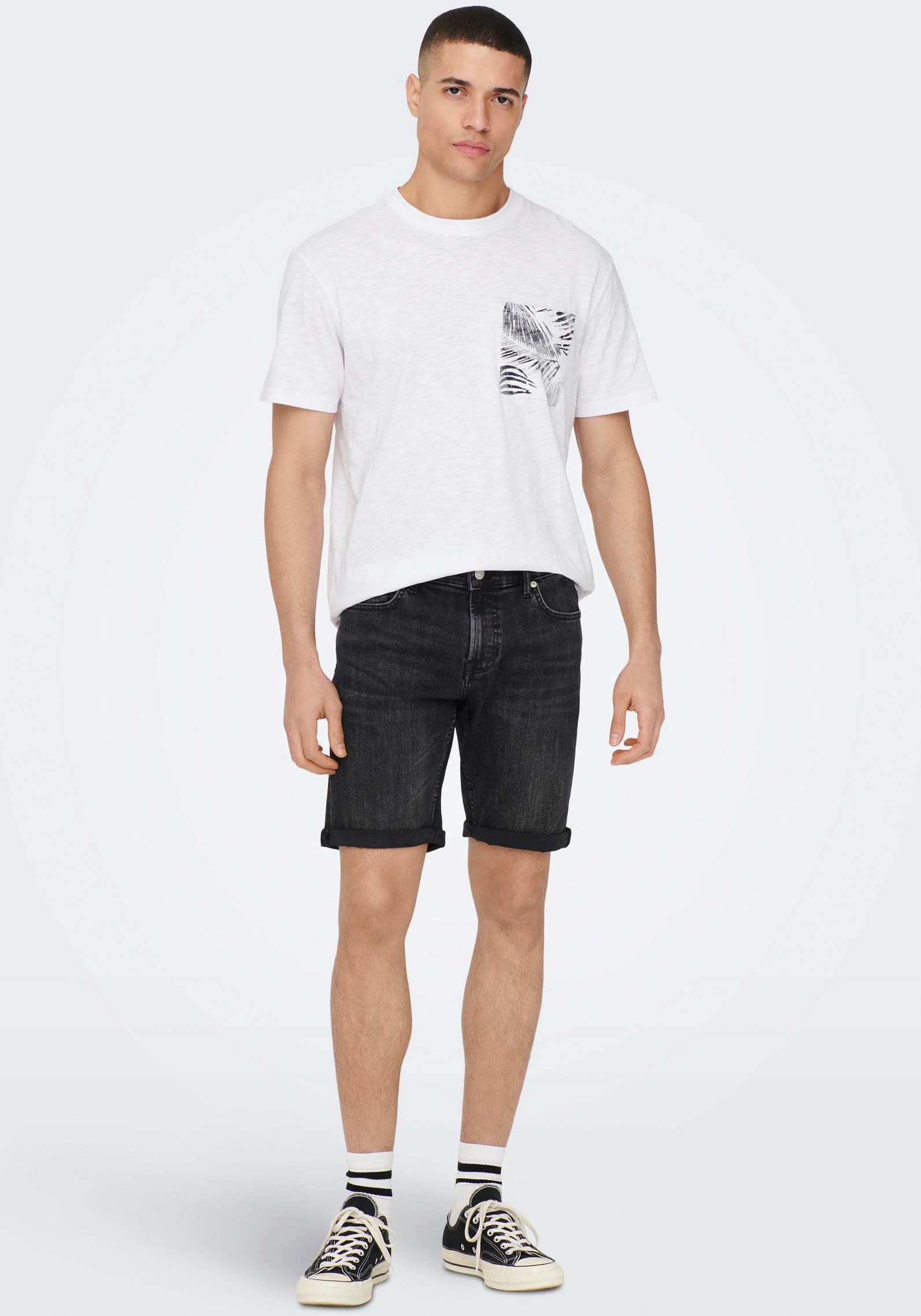ONLY & SONS Jeansshorts »ONSPLY LIGHT BLUE 5189 SHORTS DNM NOOS«