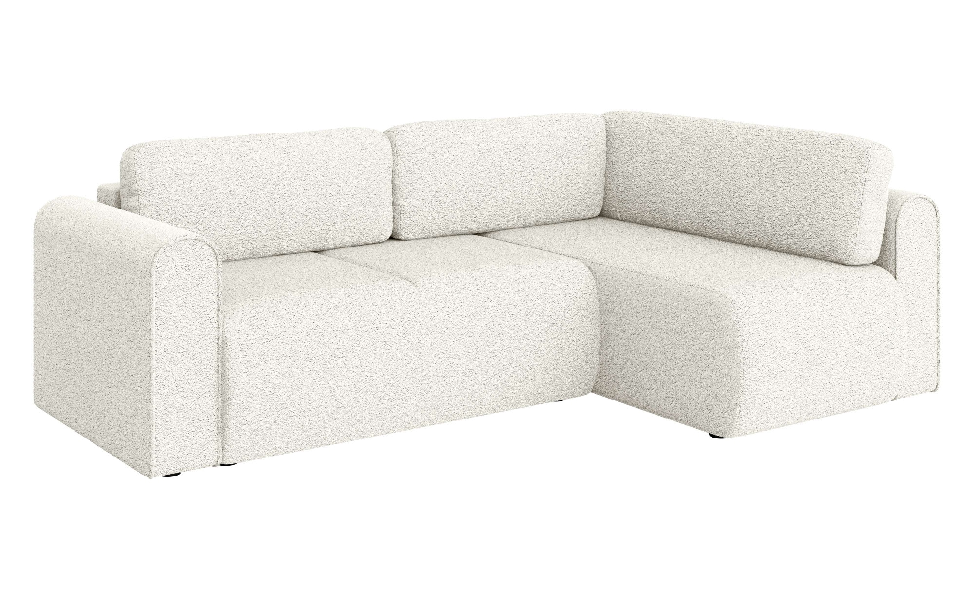 INOSIGN Ecksofa »Ecksofa Zacharia wahlweise mit Bettfunktion, BxTxH 250x166x86 cm«, L-Form mit Wellenunterfederung, Recamiere beidseitig montierbar