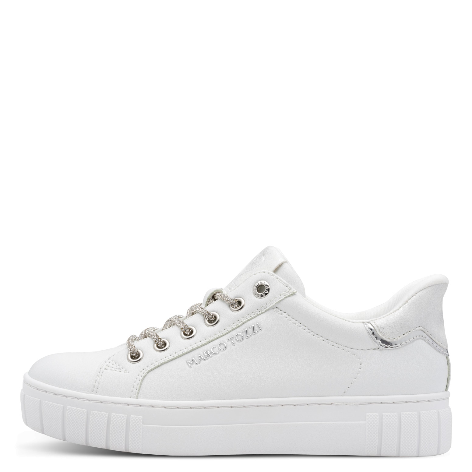 MARCO TOZZI Plateausneaker  , Freizeitschuh, Halbschuh, Schnürschuh mit gepolstertem Schaftrand