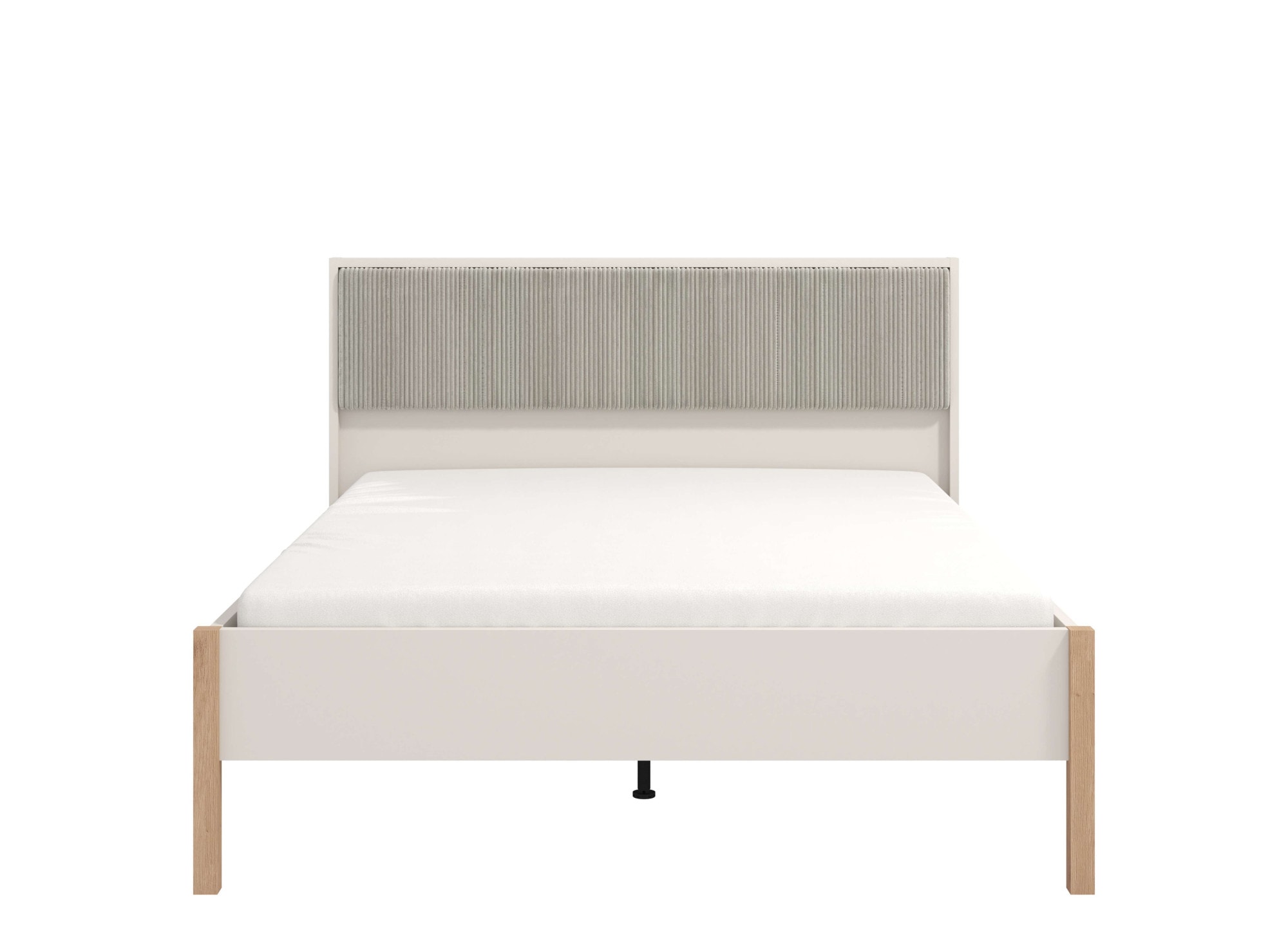 Home affaire Bett »Belfort Bett, mit gepolstertem Kopfteil, bezogen mit weichem Cordstoff«, 160 oder 180x200cm, FSC®-zertifiziert, Trendfarbe cashmere