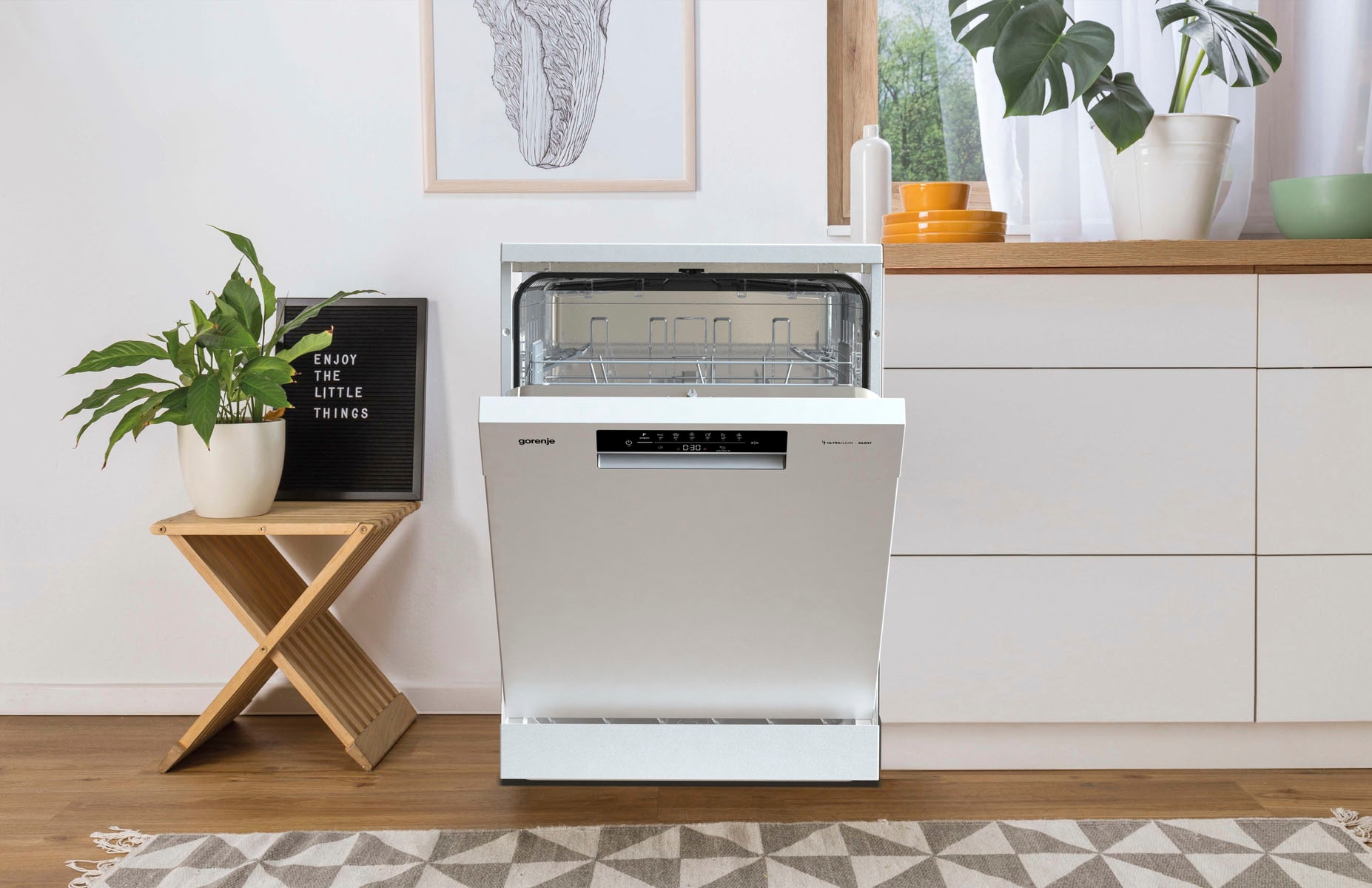 GORENJE Standgeschirrspüler »GS 642E90W«, 13 Maßgedecke, Total AquaStop