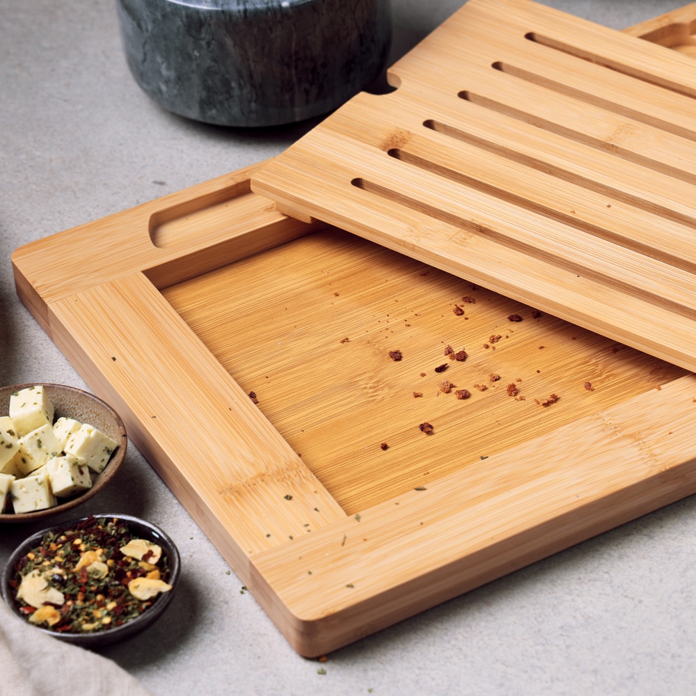 KESPER® Schneidebrett »Brot-Schneidebrett« inkl. Brotmesser