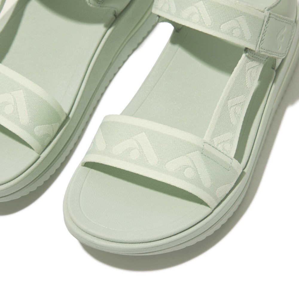 Fitflop Sandale »SURFF WEBBING BACK«, Sommerschuh, Sandalette, Keilabsatz, mit Microwobbleboard - Fußbett