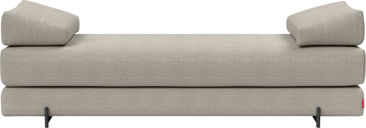 INNOVATION LIVING ™ Stapelliege »Sigmund 579 Eiche-Beine«, Daybed mit zwei Federkernmatratzen, Fußteil schwarz