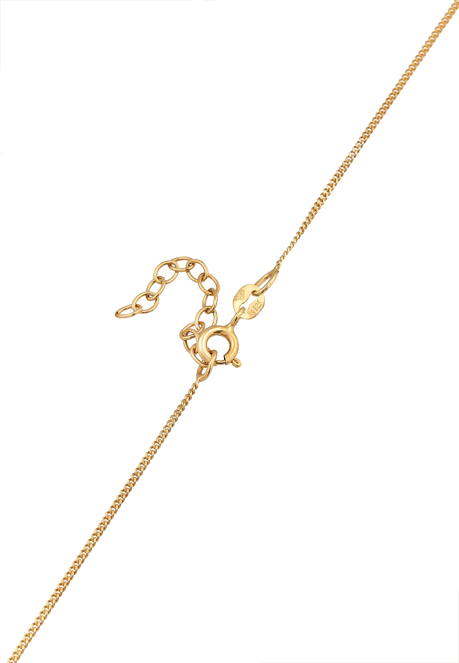 Elli Ohrring und Ketten Set »Schmuckset Set Herz Zirkonia 925 Sterling Silber vergoldet« ()