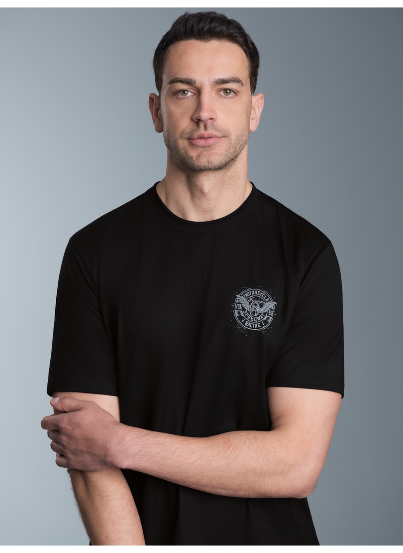 Trigema T-Shirt »TRIGEMA T-Shirt mit Motorrad-Printmotiven«, (1 tlg.)