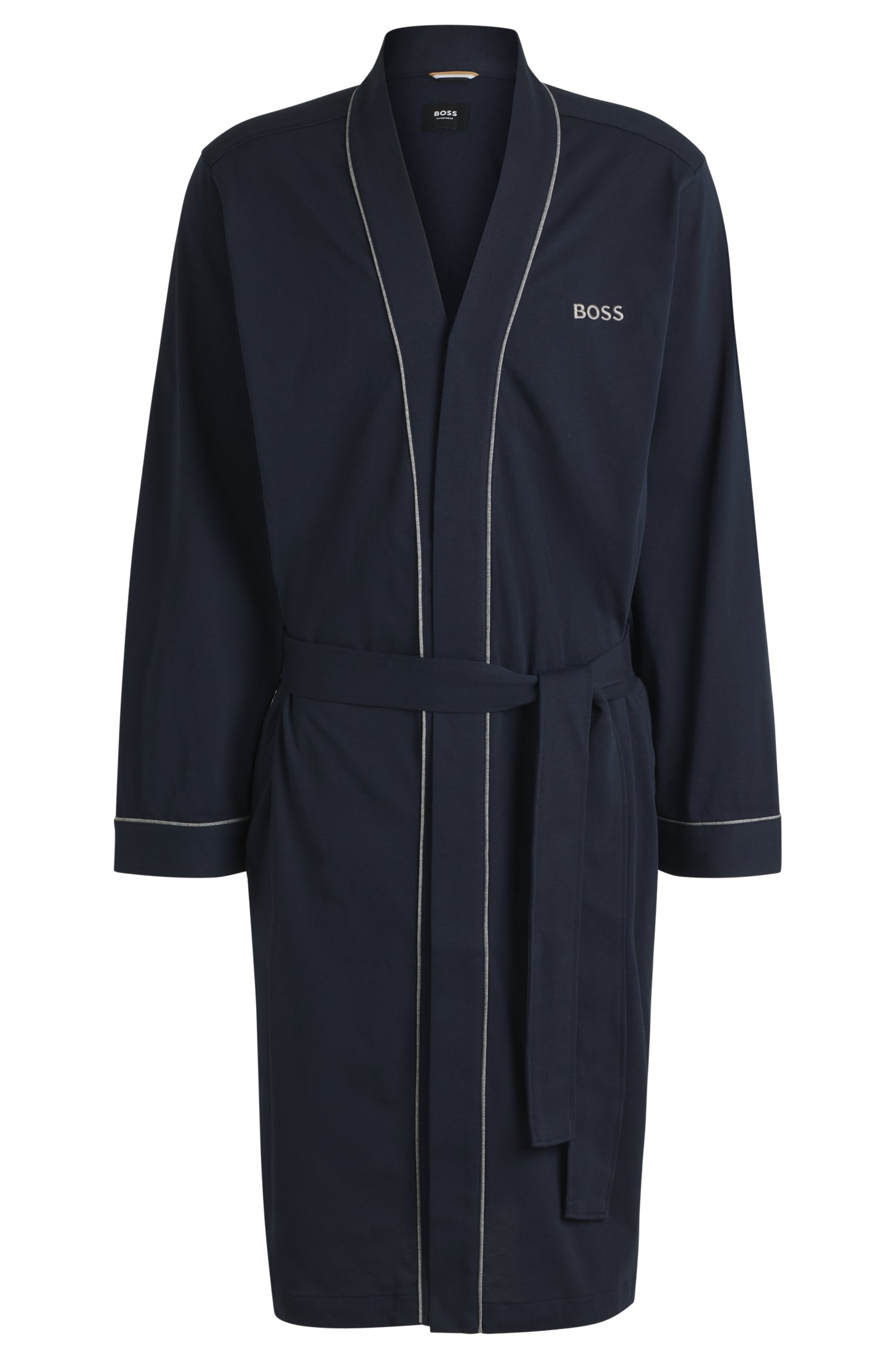 BOSS Morgenmantel »Kimono BM«, mit Logostickerei