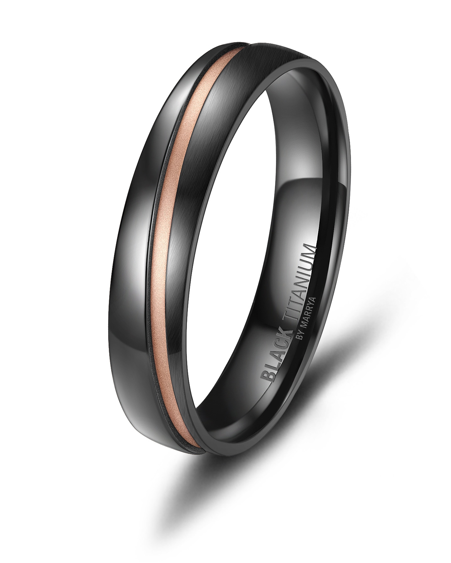 Marrya Trauring »BLACK TITANIUM by MARRYA Black Titanium - Zirkonium Ringe Trauringe Eheringe Partnerringe«