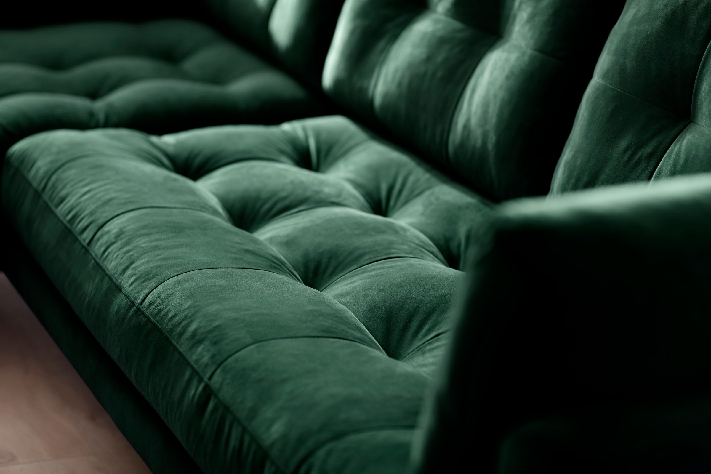 Trends by HG Ecksofa »Landau L-Form« in Cord-Stoff mit Metallfuß