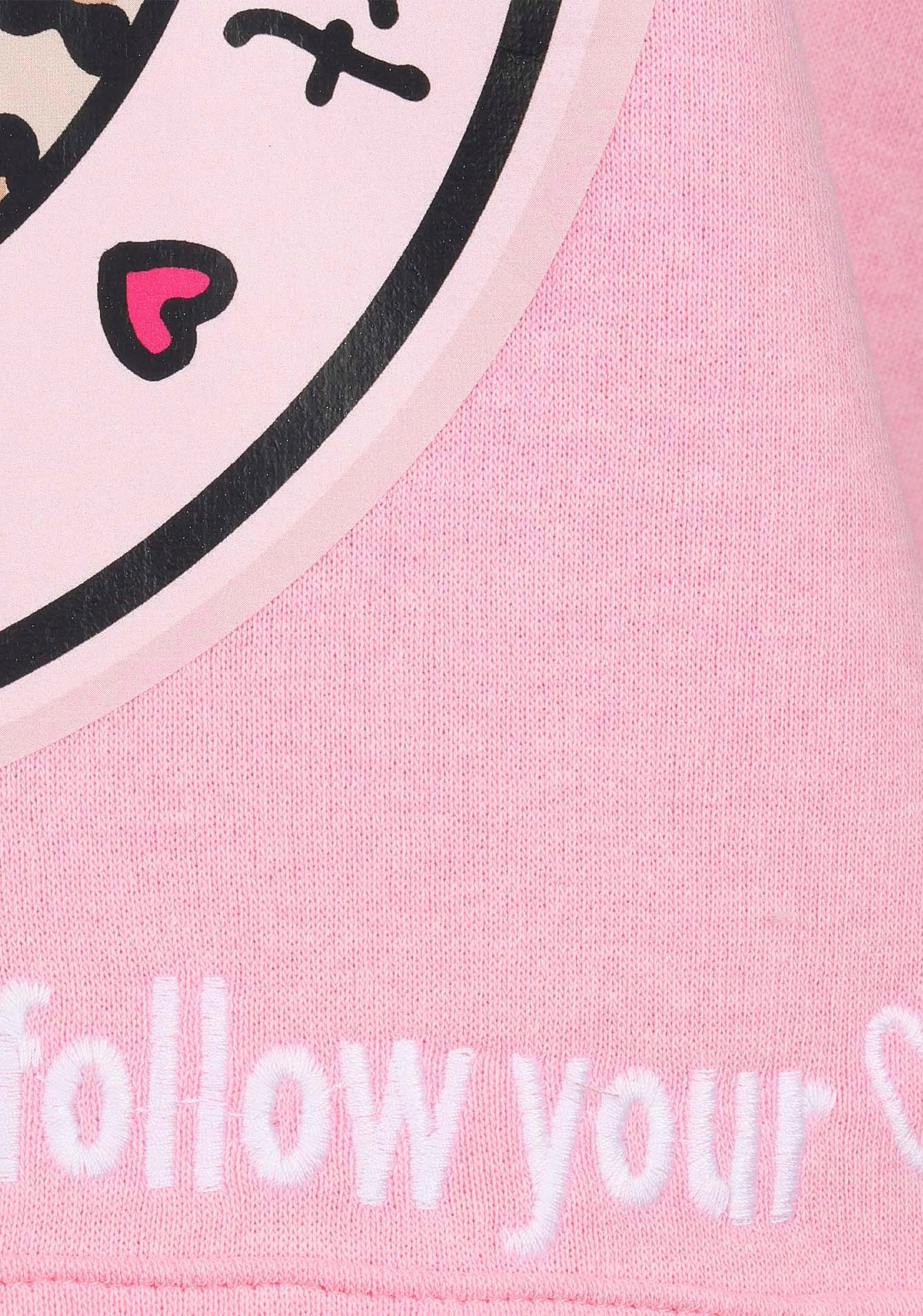 Zwillingsherz Hoodie, mit "Wild at Heart"-Aufdruck und Bindebänder in Leo-Optik