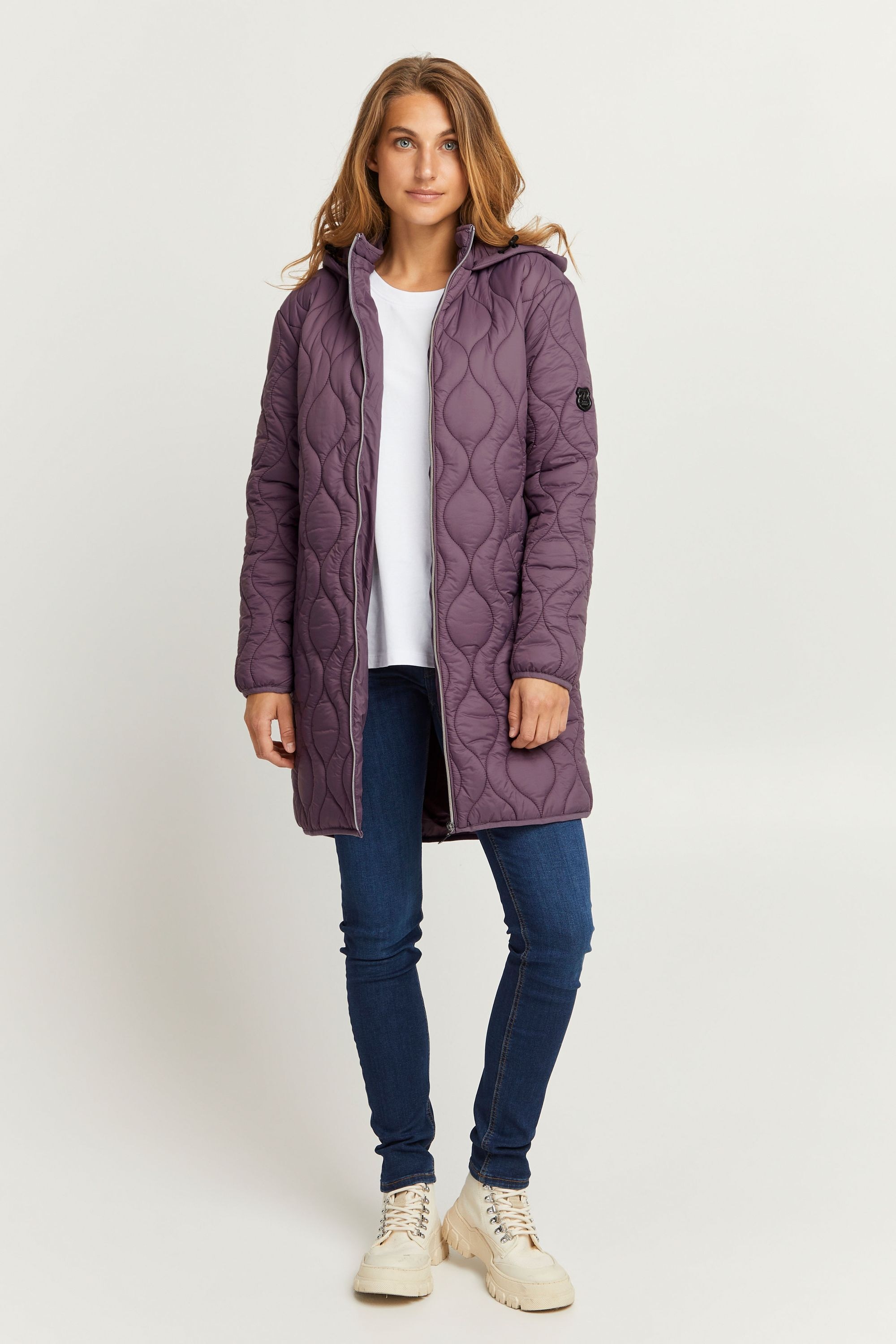 fransa Steppjacke »Steppjacke FRPadma«, mit Kapuze