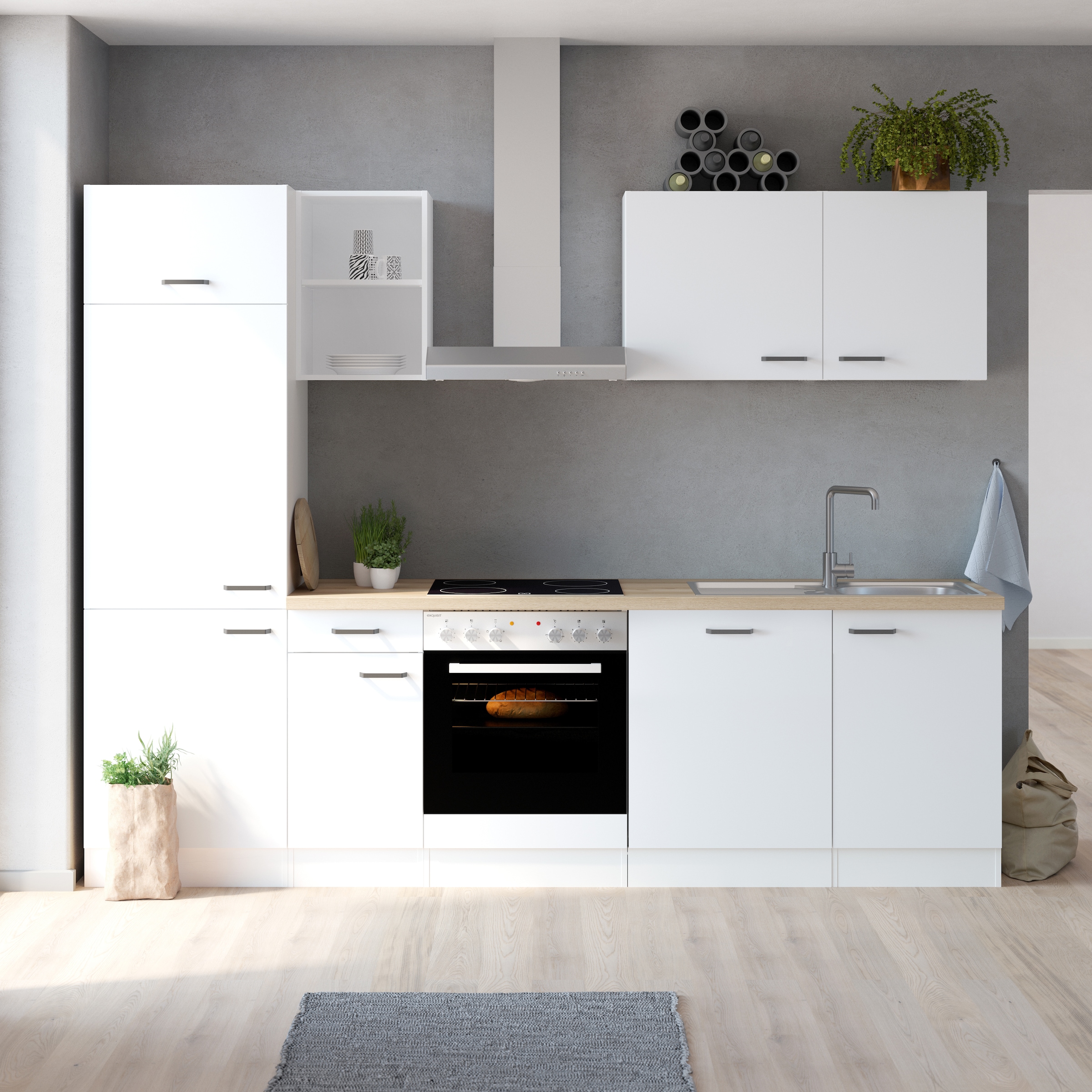 OPTIFIT Küchenzeile »Ester« Breite 270 cm, ohne E-Geräte, Seitenverkehrt stellbar