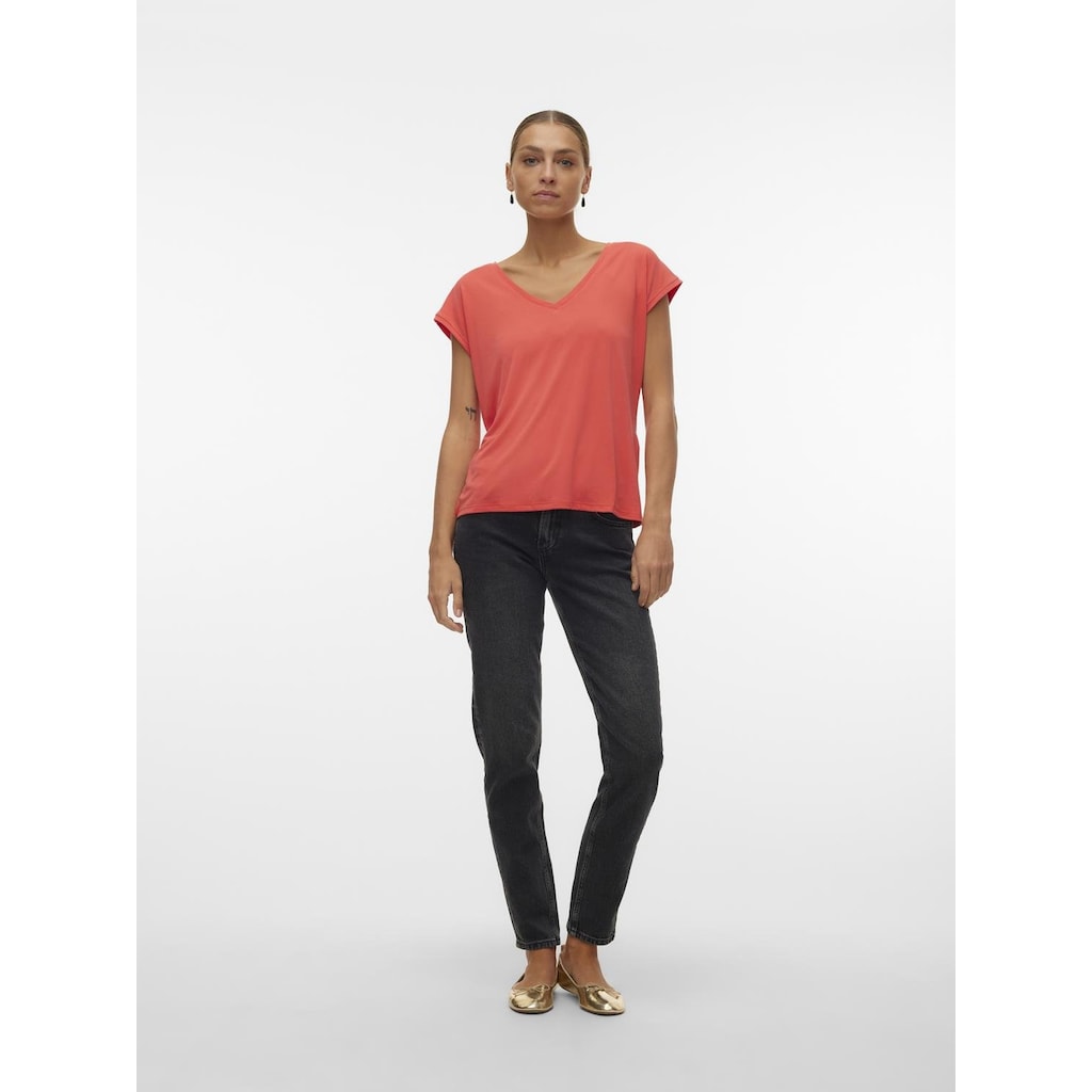 Vero Moda V-Shirt »VMFILLI SS V-NECK TEE GA NOOS«