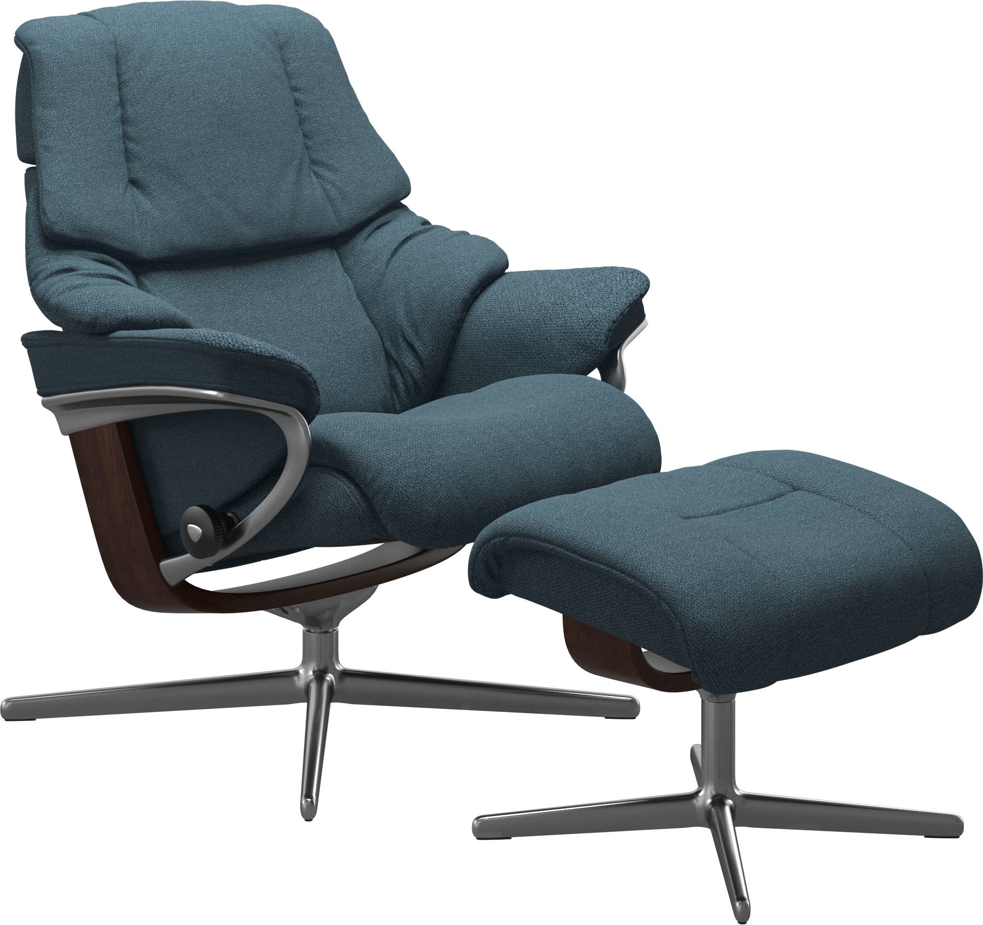 Stressless® Fußhocker »Reno«, mit Cross Base, Größe S, M & L, Holzakzent Braun