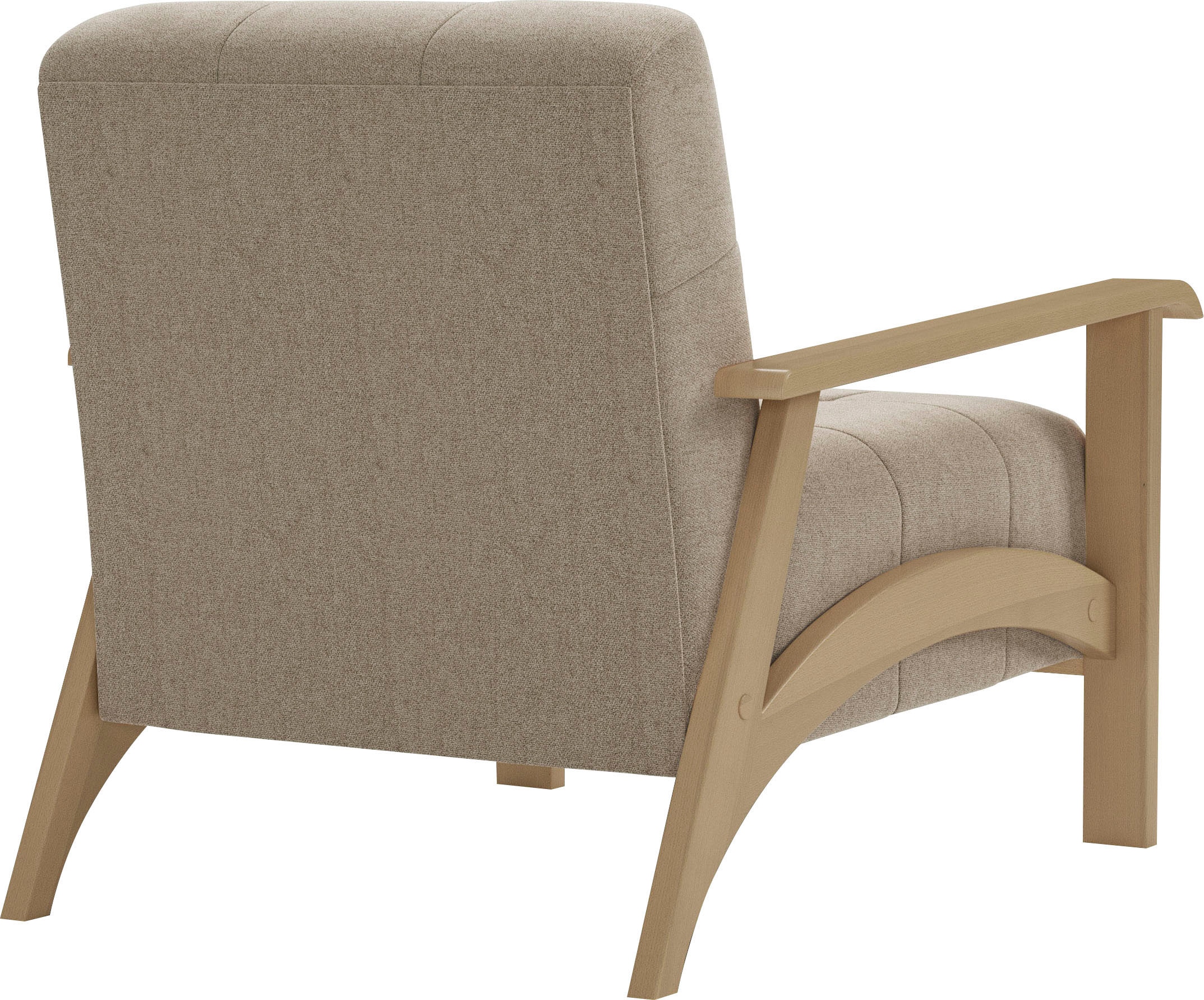 sit&more Sessel »Billund«, Armlehnen aus Buchenholz in natur, verschiedene Bezüge und Farben