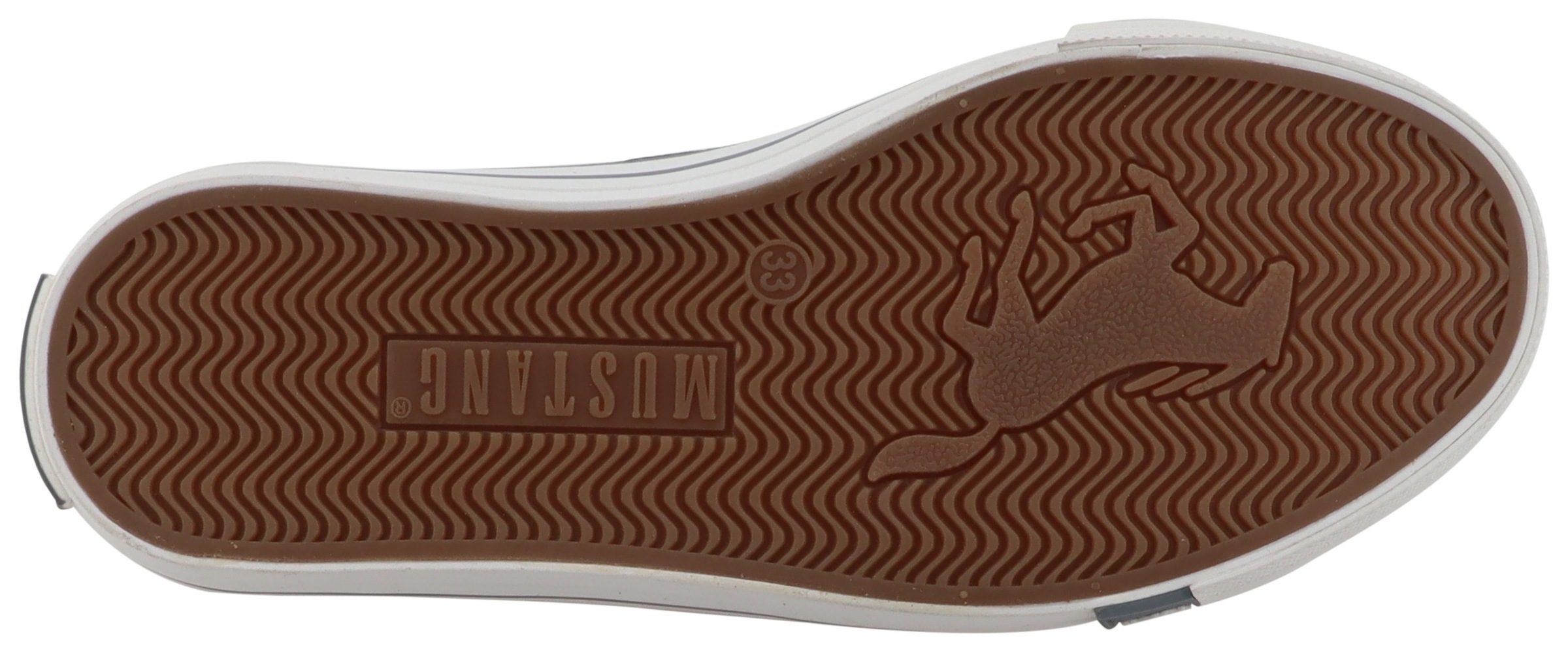 Mustang Shoes Sneaker »Gaspare«  Freizeitschuh, Schnürschuh, Halbschuh mit Blüten-Stickerei