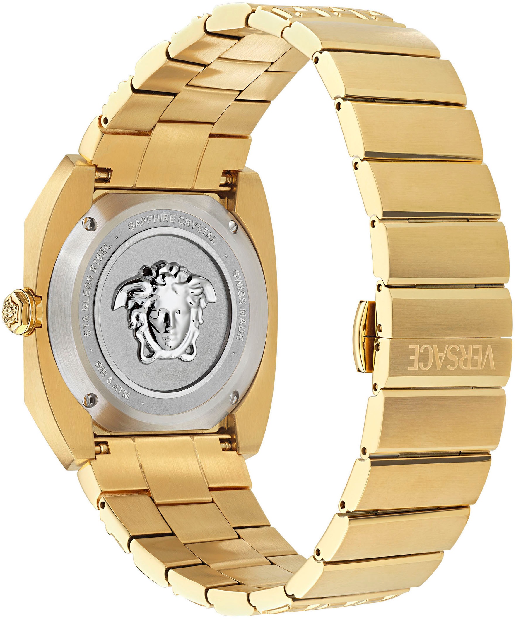 Versace Quarzuhr »ANTARES«, Armbanduhr, Herrenuhr, Saphirglas, Datum, Swiss Made, analog