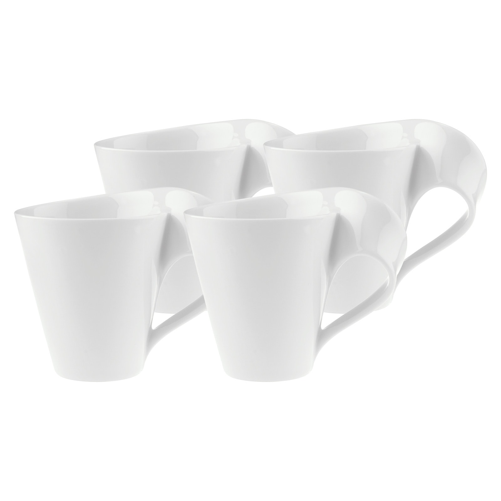 Villeroy & Boch Becher »Becher mit Henkel NewWave 300 ml 4er Set weiß«