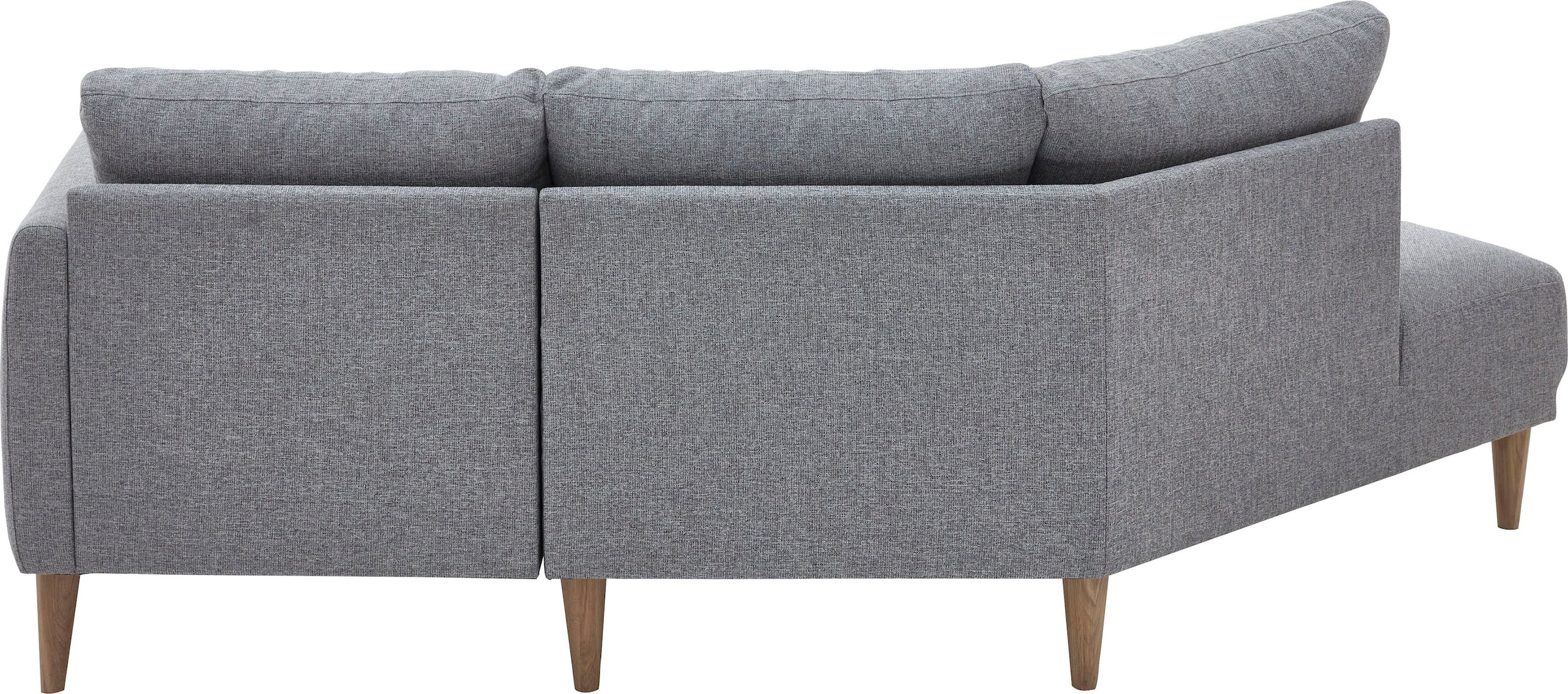 ATLANTIC home collection 2,5-Sitzer »Elvis«, Polsterecke mit offenem Ende im skandinavischen Stil, Massivholzfüße
