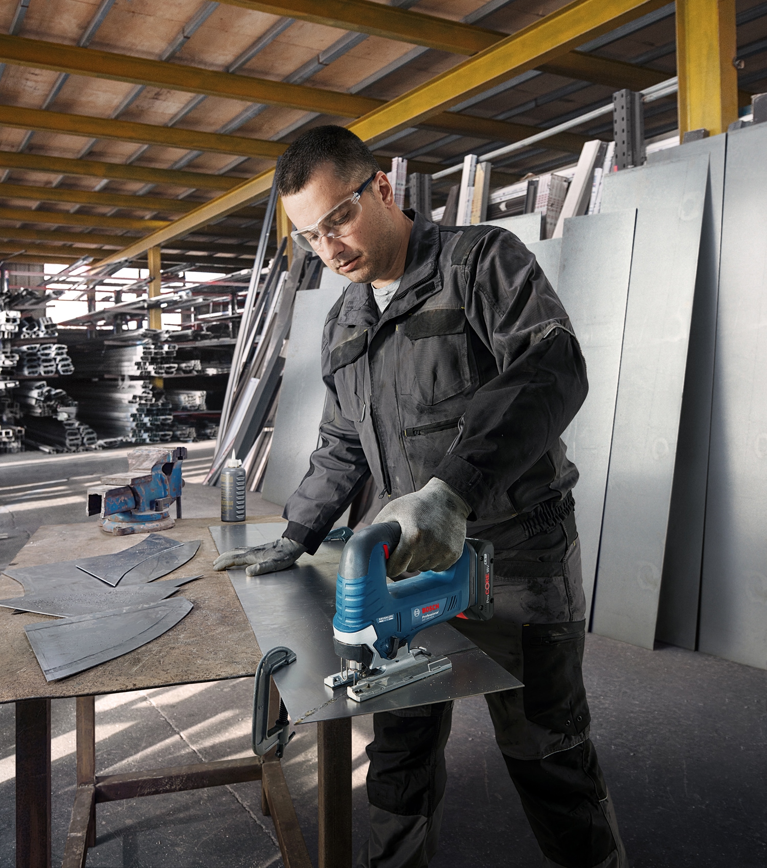 Bosch Professional Akku-Stichsäge »»GST 18V-125 B««, in L-BOXX 136, ohne Akku, ohne Ladegerät