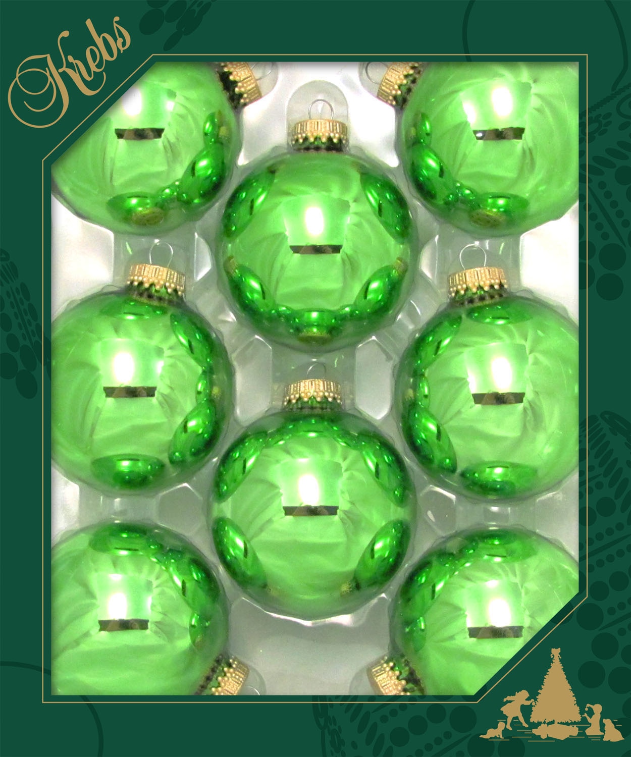 Krebs Glas Lauscha Weihnachtsbaumkugel »CBK83298, Weihnachtsdeko, Christbaumschmuck, Christbaumkugeln Glas«