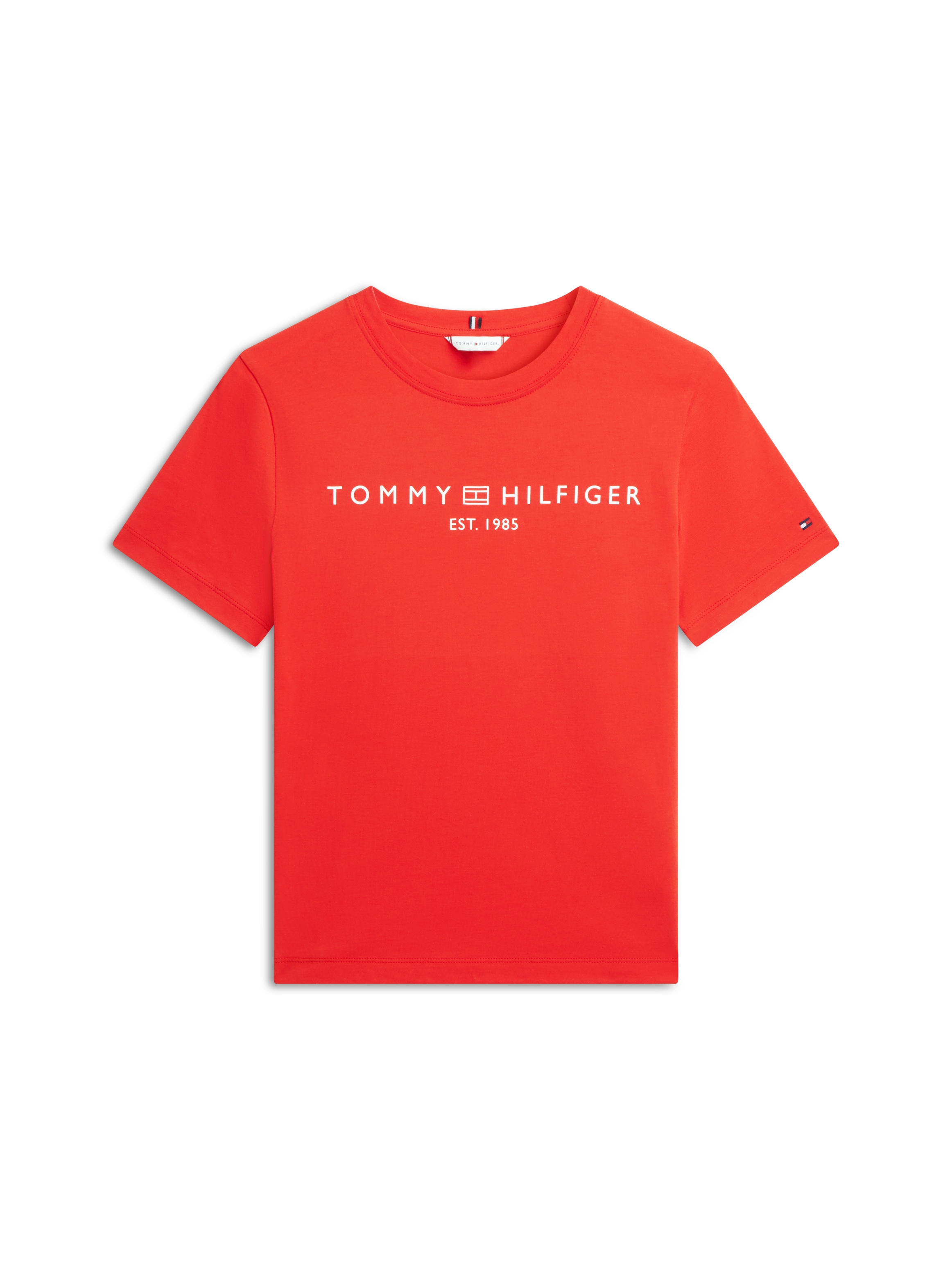 Tommy Hilfiger Kurzarmshirt »REG CORP LOGO C-NK SS« Baumwolle