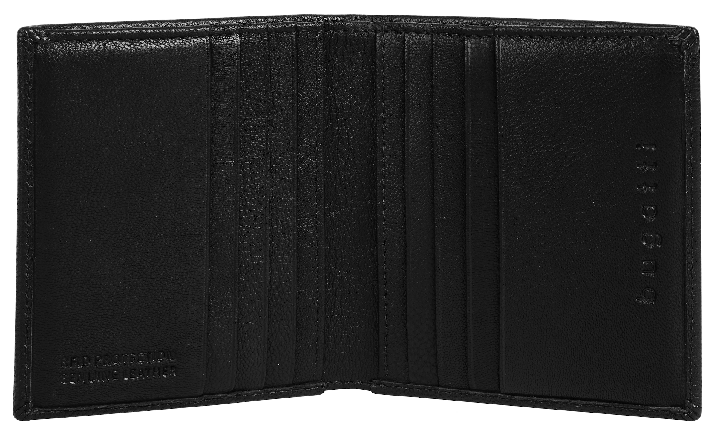 bugatti Geldbörse »BLACK MAGIC« echt Leder