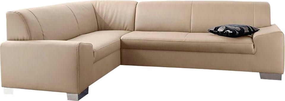 DOMO collection Ecksofa »Alisson L-Form«, wahlweise mit Bettfunktion