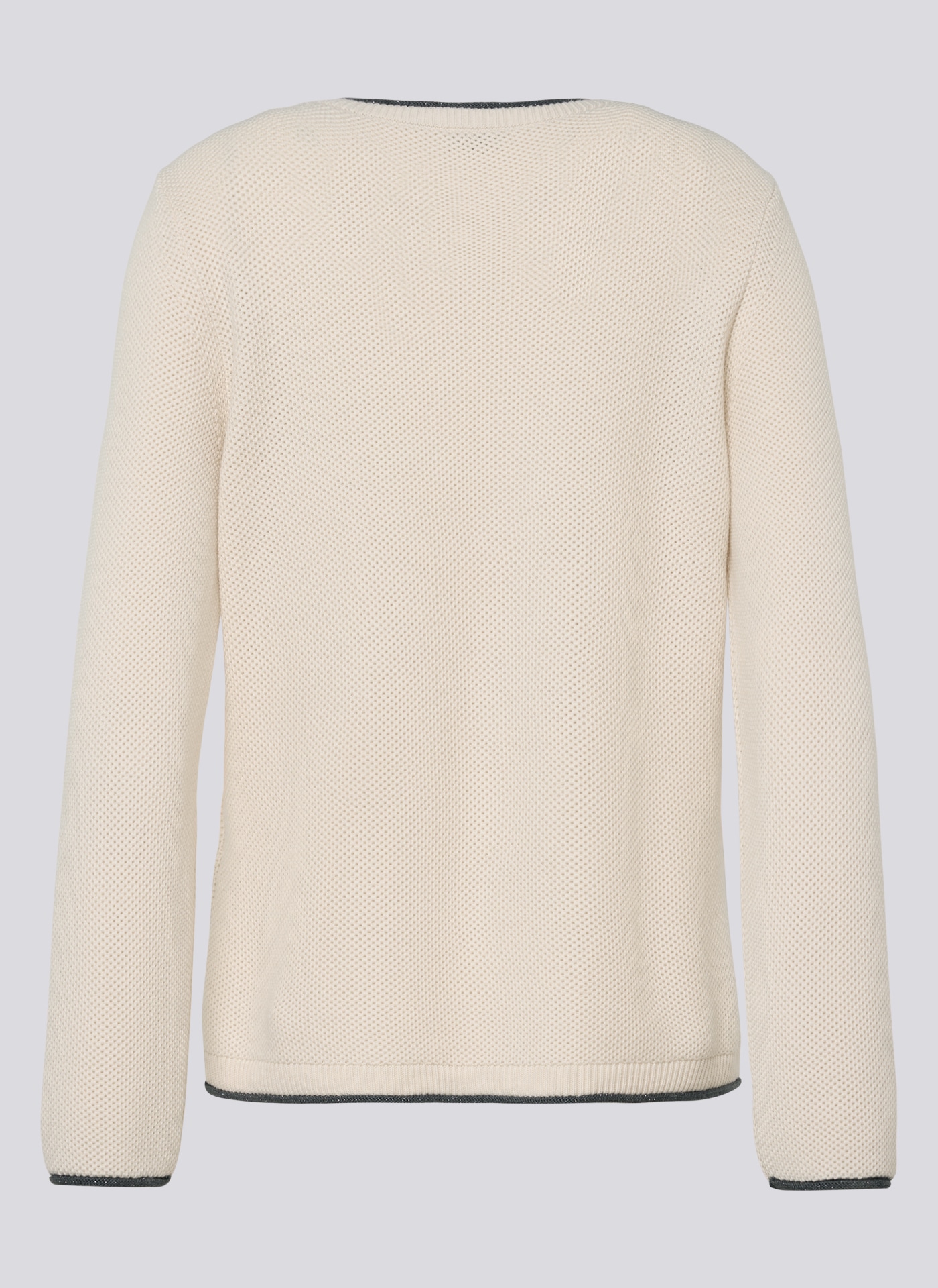 Rabe Rundhalspullover mit intarsien Print