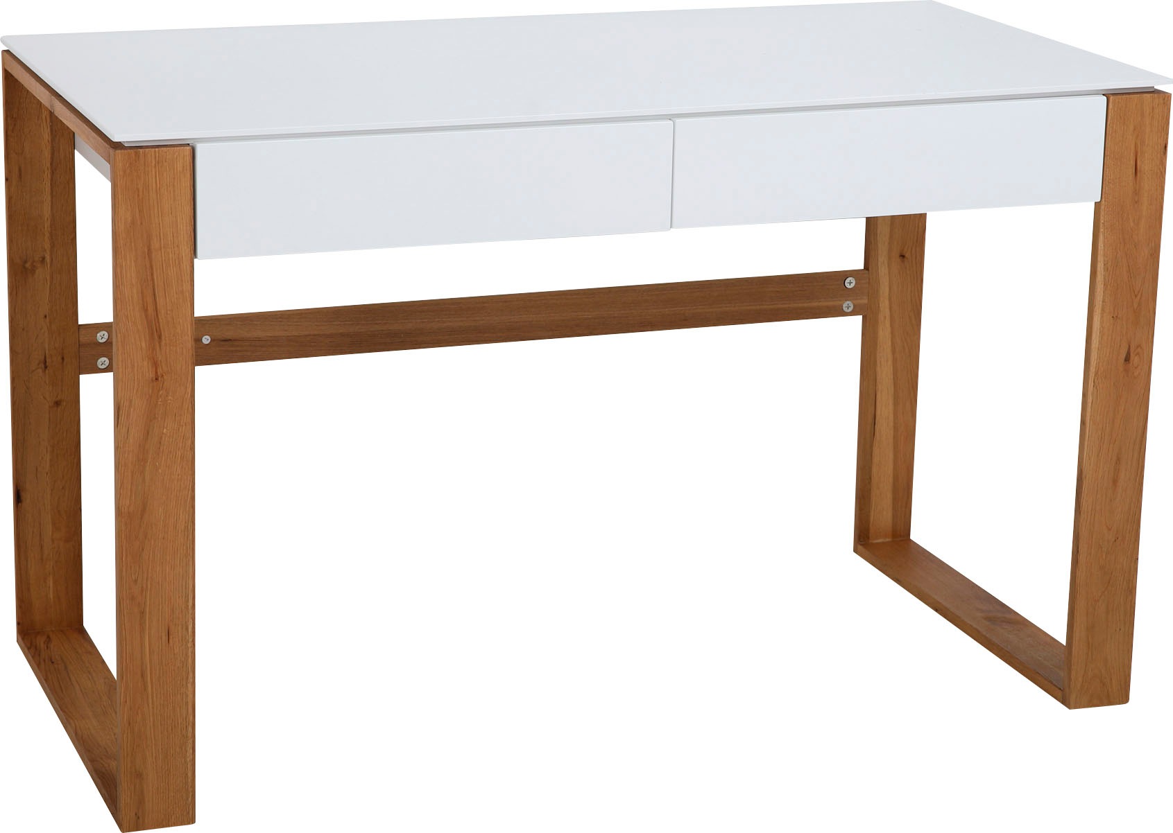 andas Schreibtisch »Herdis« mit 2 grifflosen Schubladen