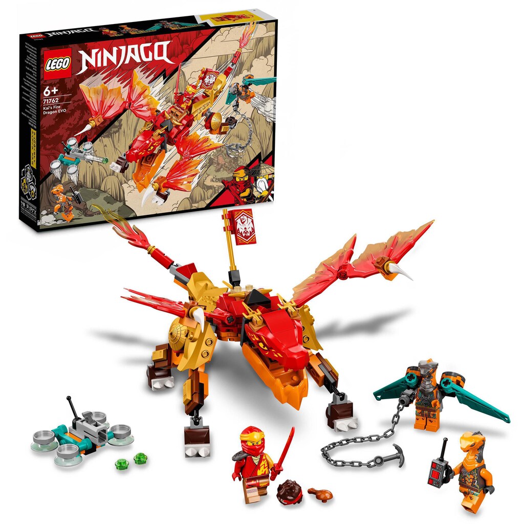 LEGO® Konstruktionsspielsteine »Kais Feuerdrache EVO (71762), LEGO® NINJAGO®«, (204 St.)