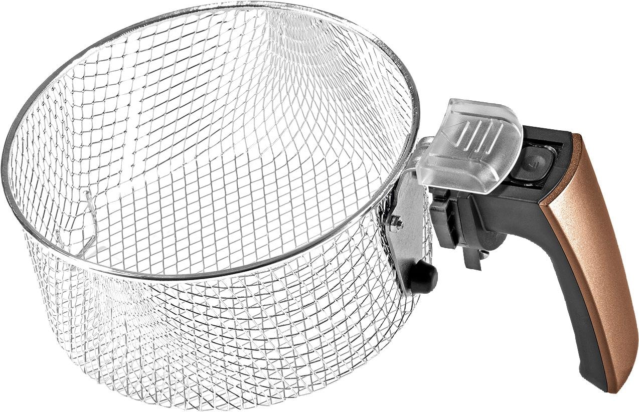 GOURMETmaxx Heißluftfritteuse »Digital 2,5l - Schwarz/Kupfer«, 1500 W, Fassungsvermögen 2 kg