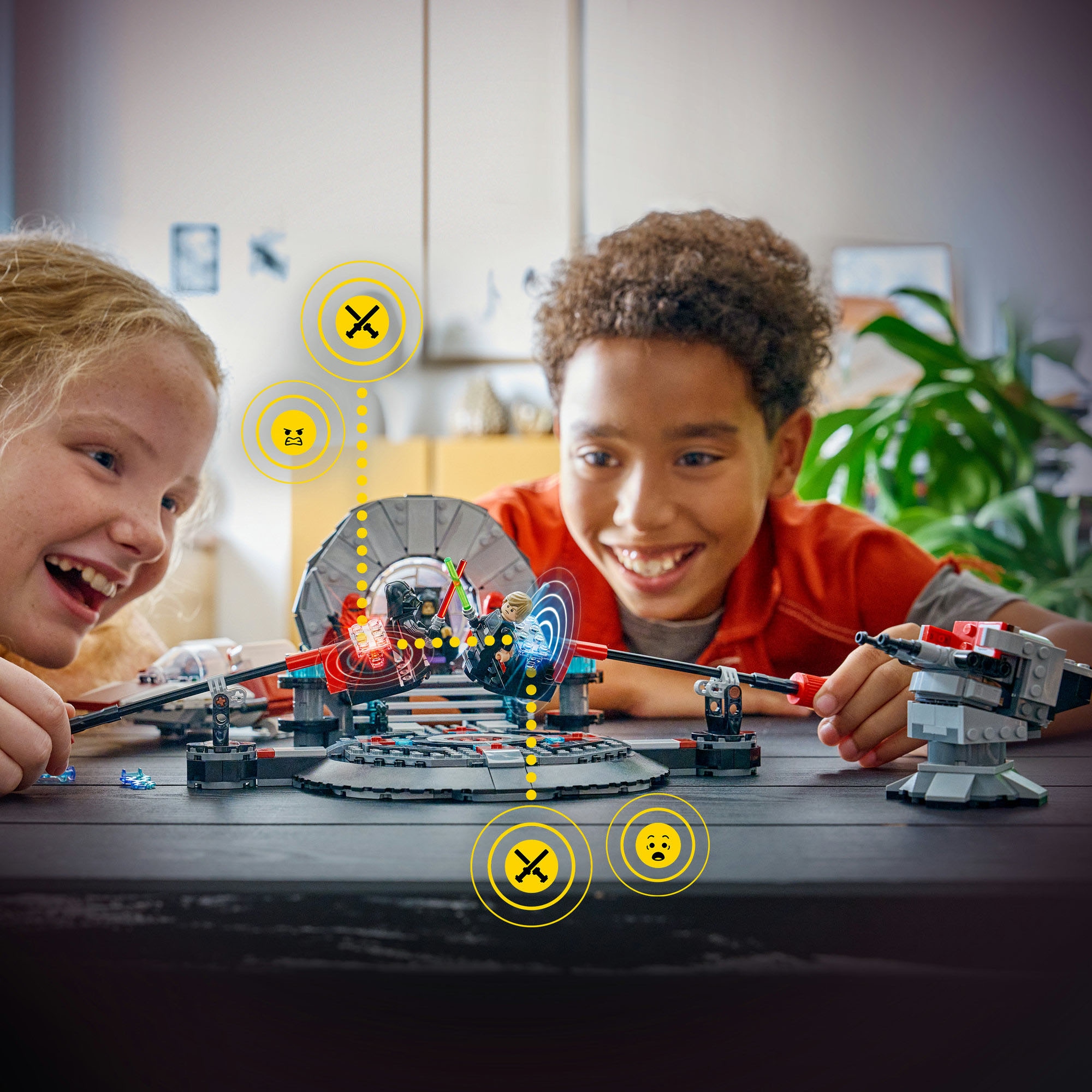 LEGO® Konstruktionsspielsteine »SMART Play: A-Wing und das Duell im Thronsaal (75427), LEGO Star Wars™« inklusive SMART Brick; mit Licht- und Soundeffekten