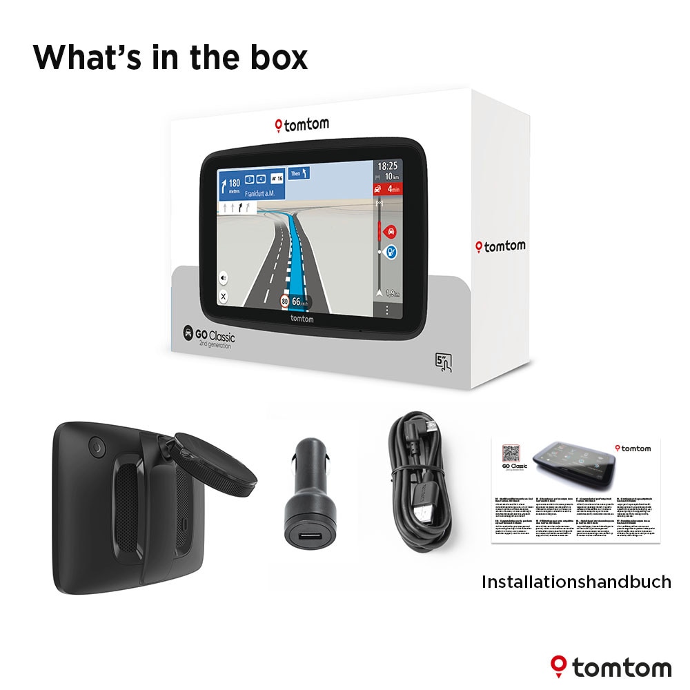 TomTom PKW-Navigationsgerät »GO Classic 5Zoll (2te Generation)«, (Zentraleuropa)