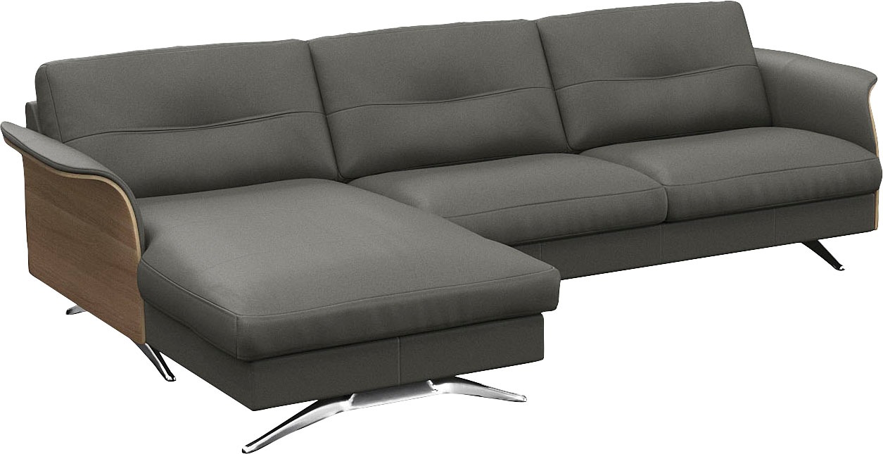 FLEXLUX Ecksofa »Glow bequem und komfortabel durch hochwertigen Sitzaufbau, L-Form«, Modernes skandinavisches Design