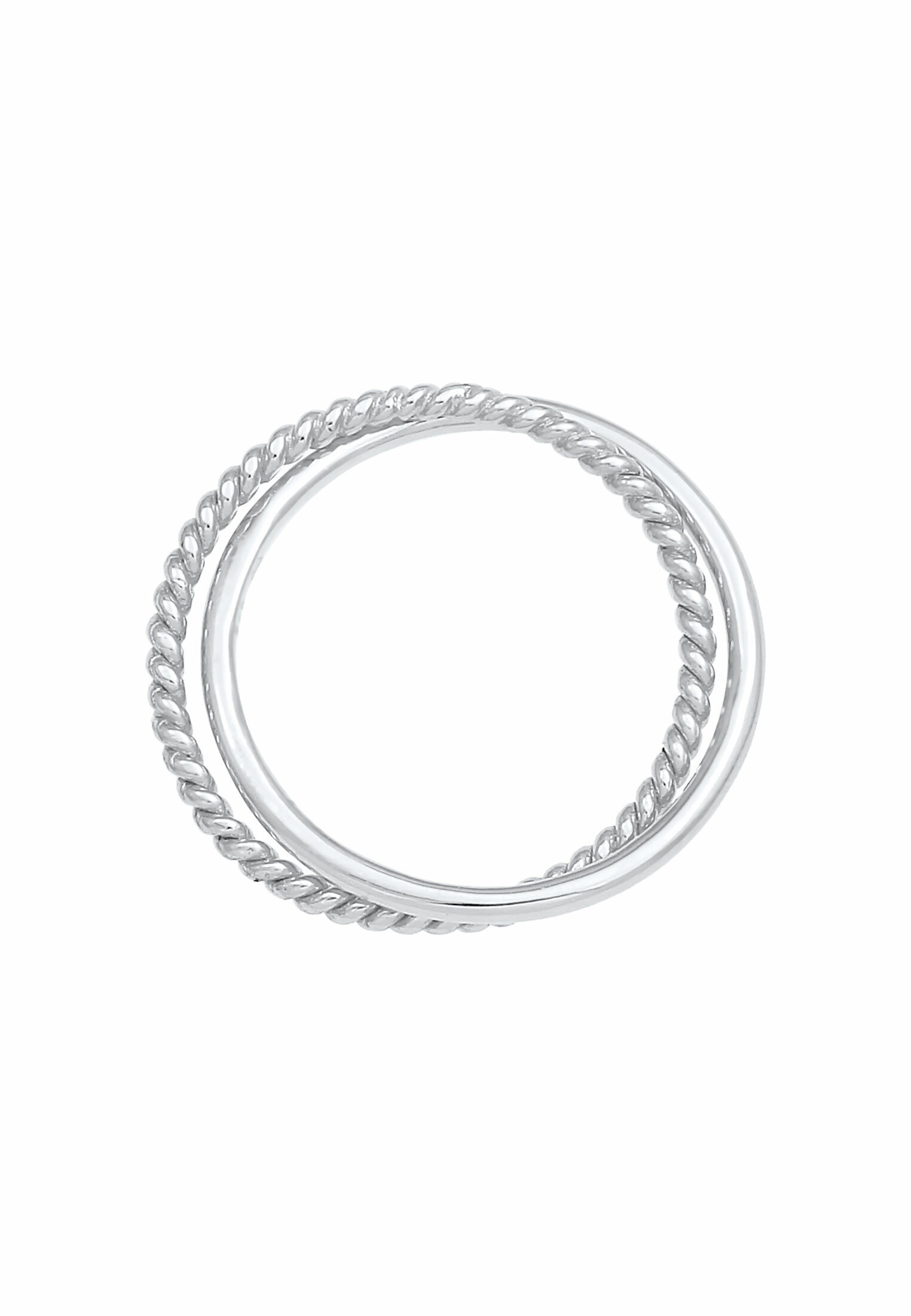 Elli Silberring »Ring Wickelring Klassik Fein Gedreht 925 Silber«