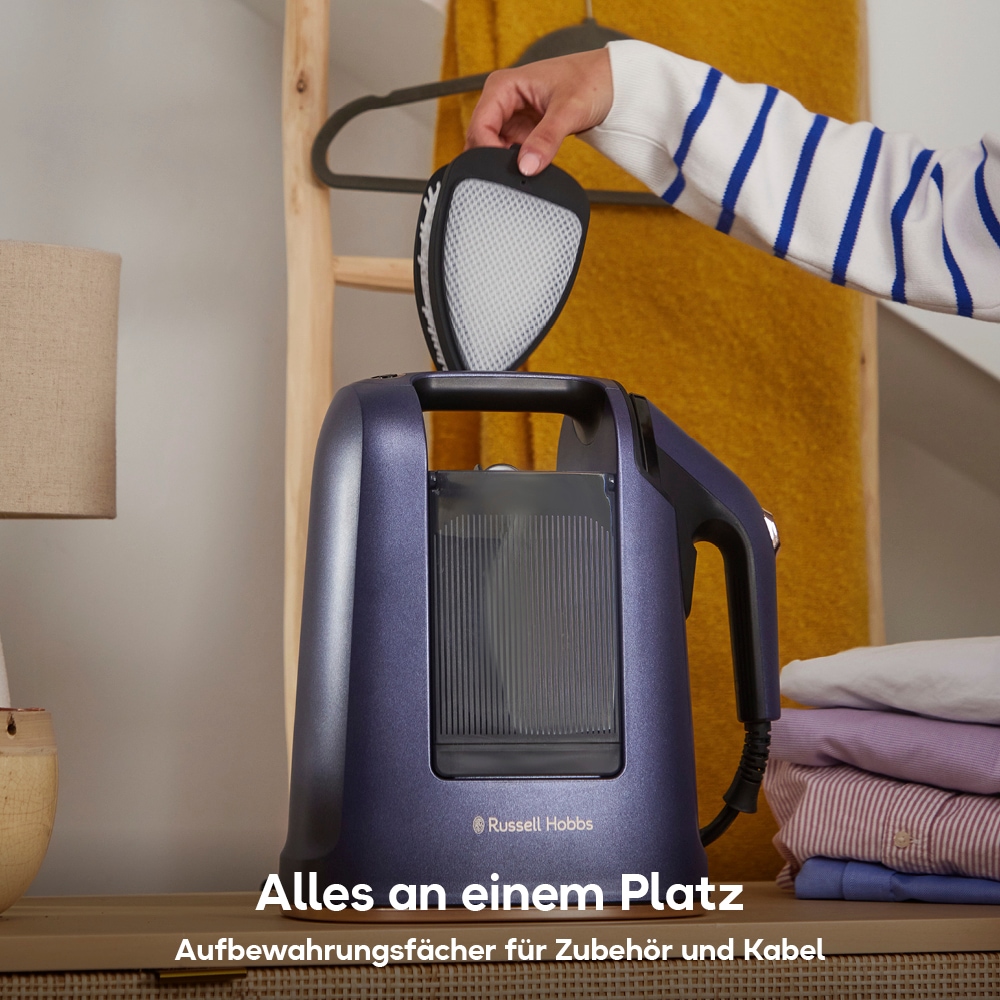 RUSSELL HOBBS Dampfbügeleisen »28550-56, VacuSteam Dampfbürste,« 1400 W 1.400 Watt, 30 g Dampfausstoß, mit Keramik-Bügelsohle, 3 Einstellungen